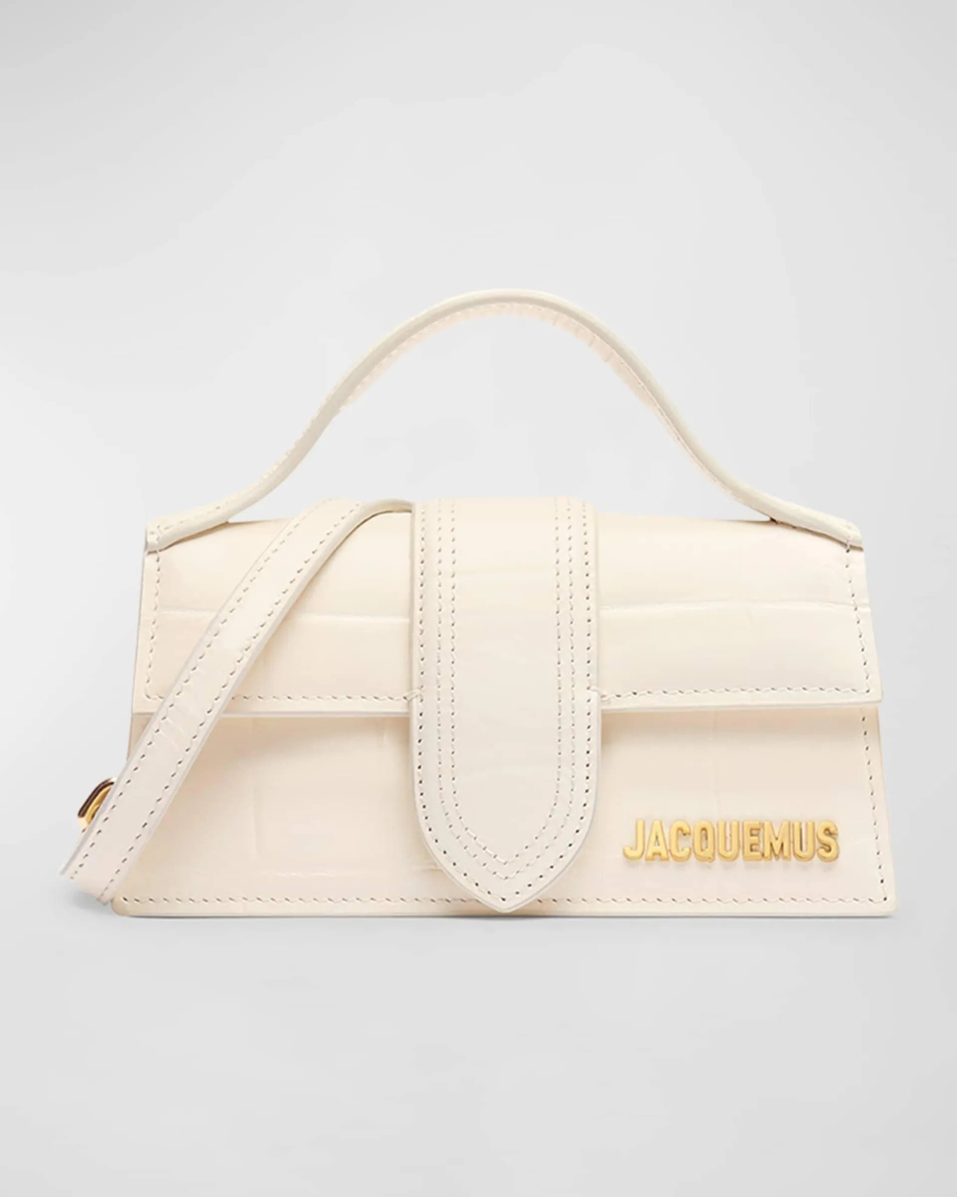 Le Bambino Croc-Embossed Crossbody Bag