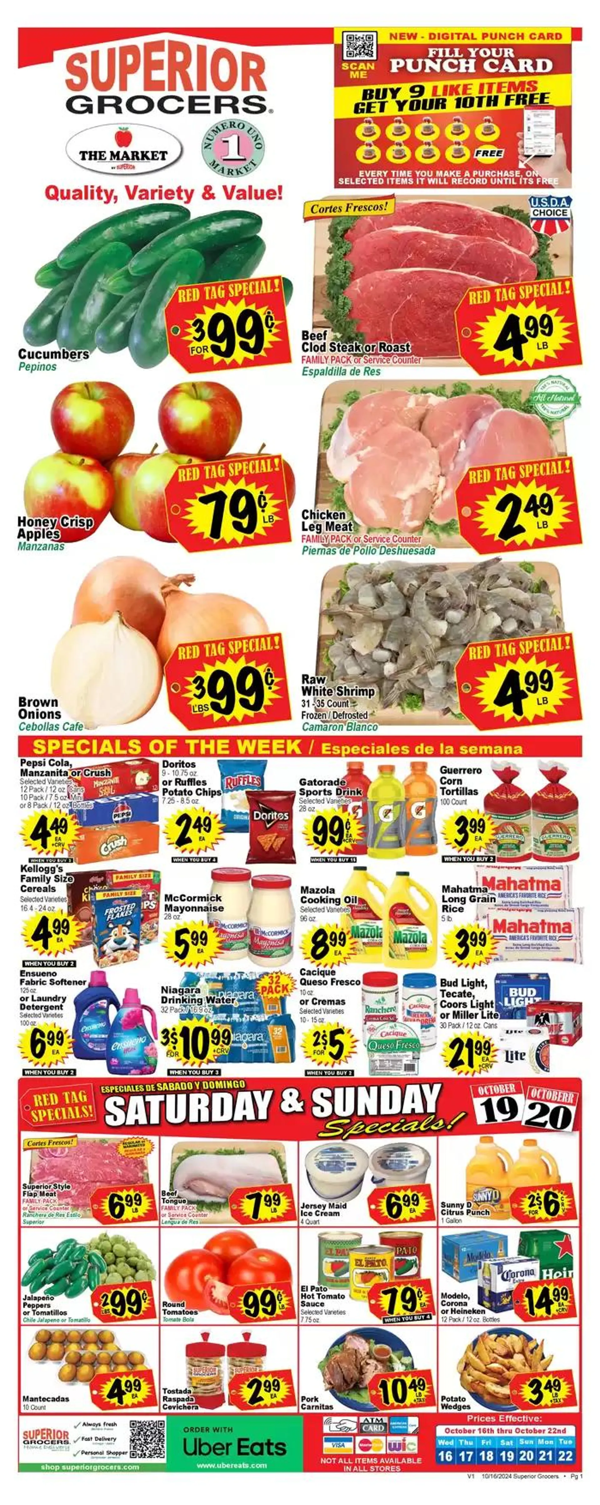 Weekly specials Superior Grocers - 1