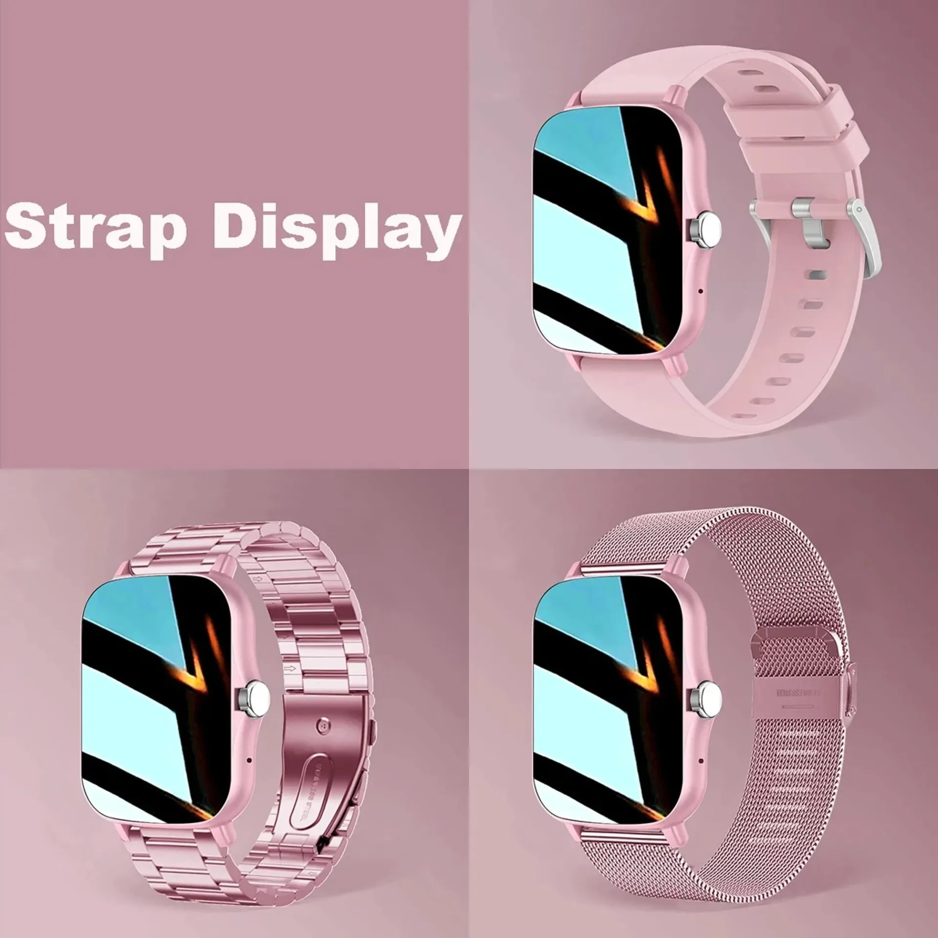 Reloj inteligente 2024 para hombres y mujeres, regalo, pantalla táctil completa, relojes deportivos de fitness, llamadas Bluetooth, reloj inteligente digital, reloj de pulsera NUEVO