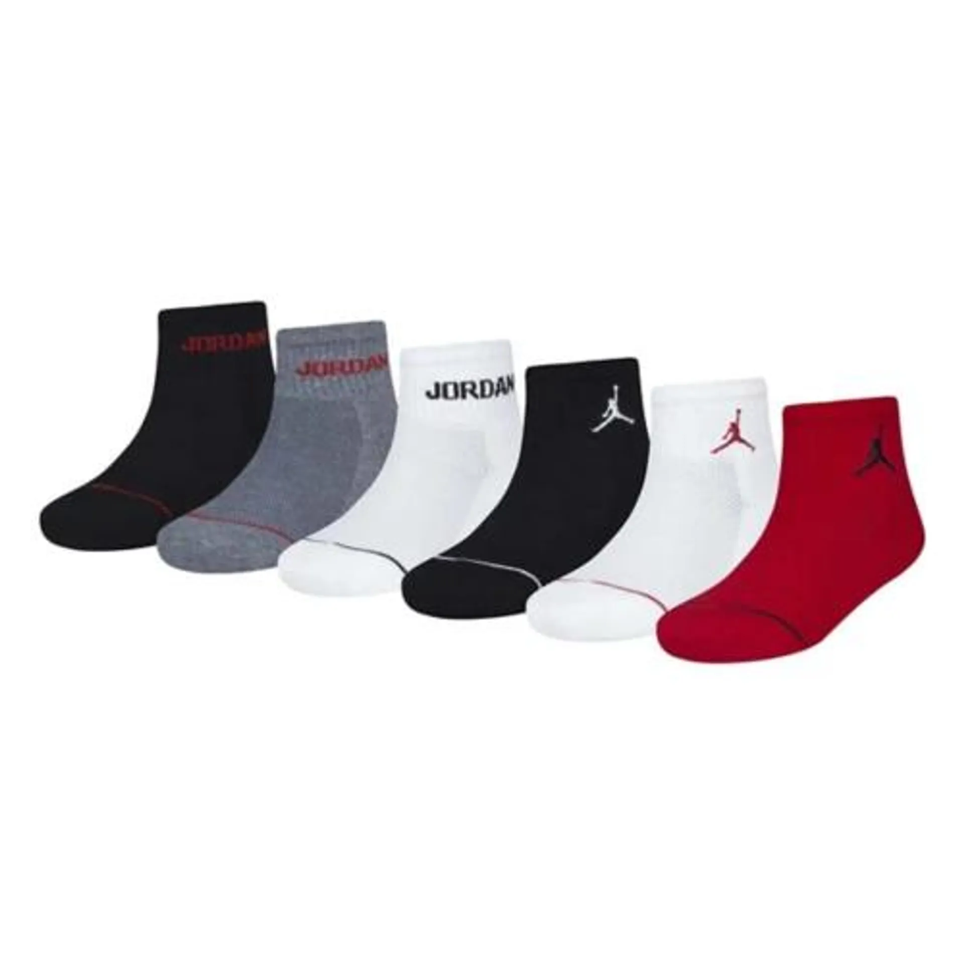 Kids' Jordan Legend Ankle 6 Pack Ankle Socks