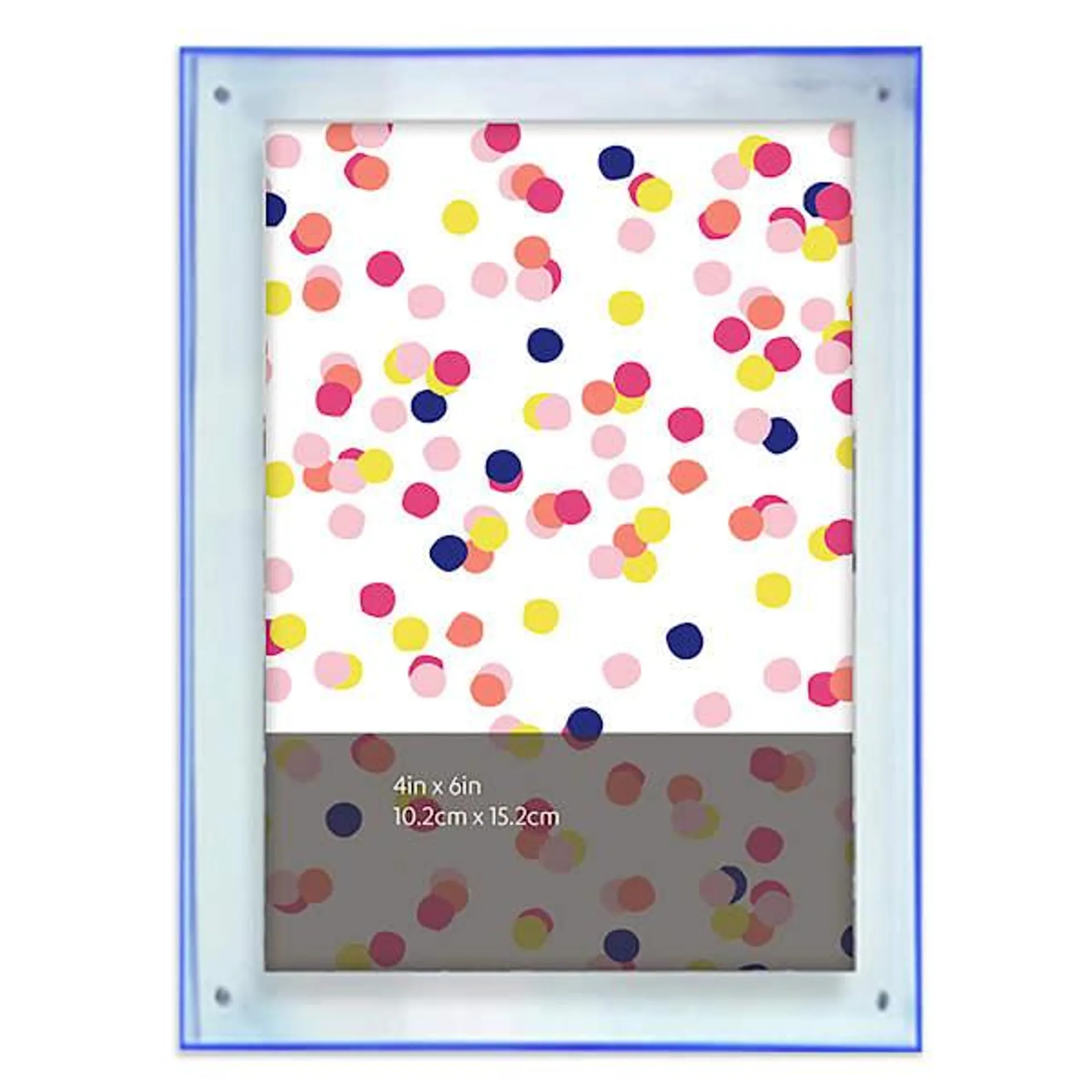 Oh Joy! Blue Acrylic Tabletop Picture Frame, 4x6