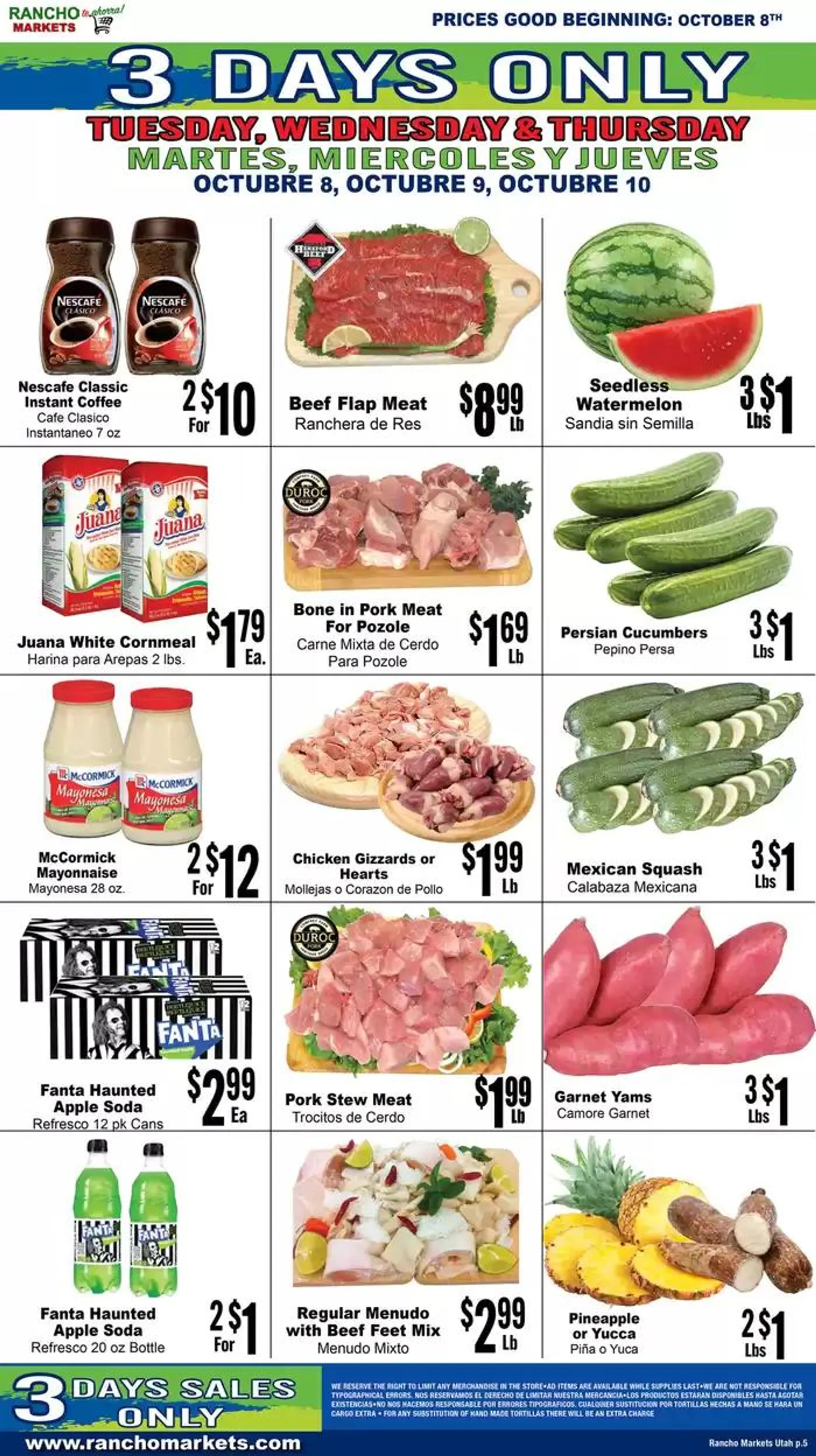 Weekly ad Flyer Rancho Markets from October 10 to October 24 2024 - Page 5