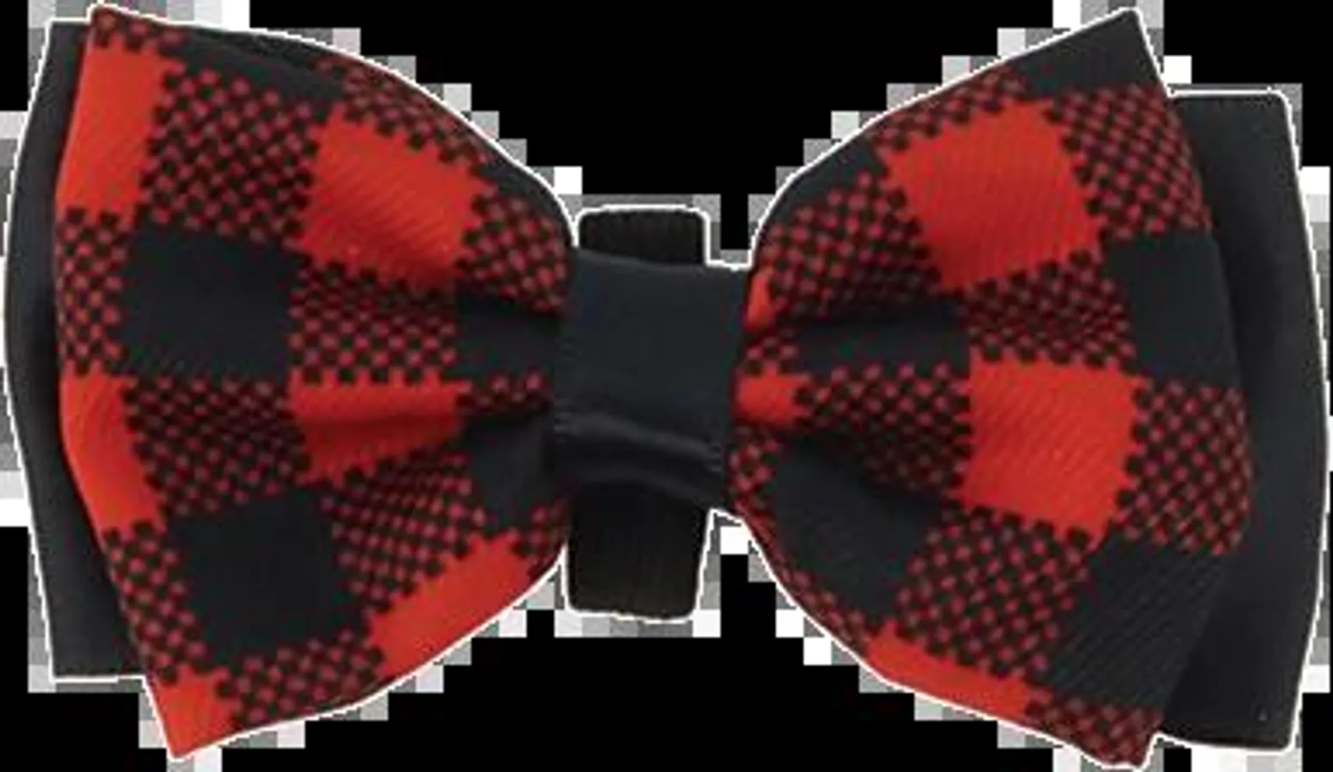 Play On Bow Tie, Buffalo Check, One Size