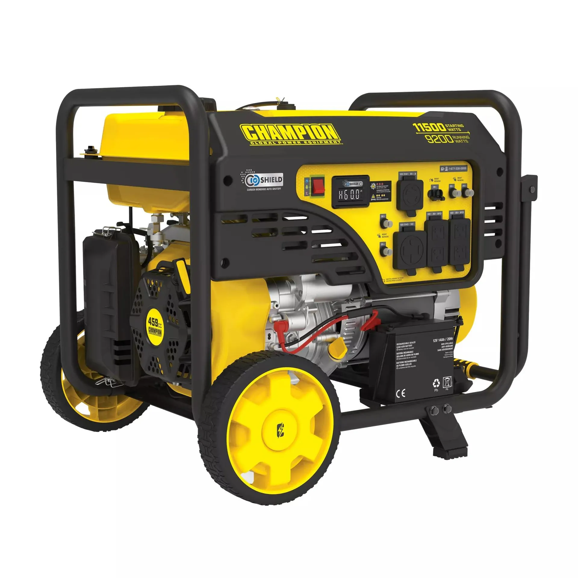 Champion Power Equipment 9,200-Watt Electric Start Portable Generator with CO Shield