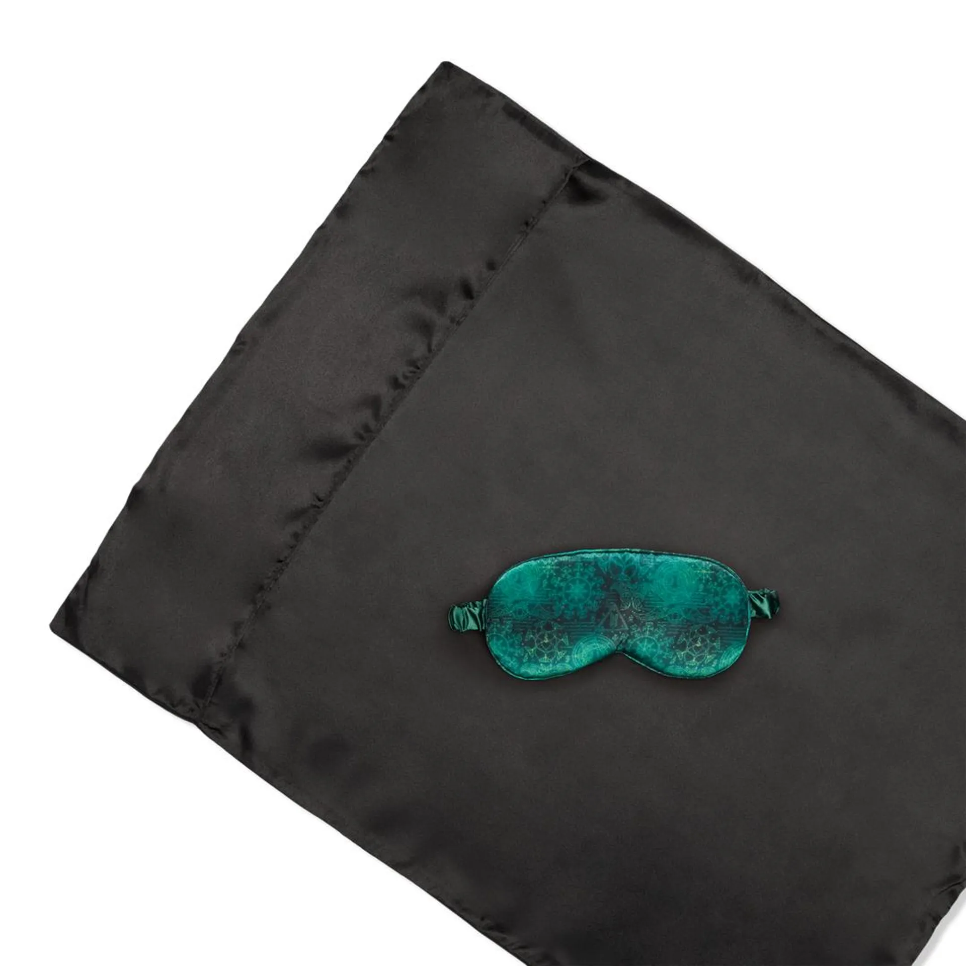 Wicked Sleep Sets: Pillowcase/Sleep Mask - Black/Green