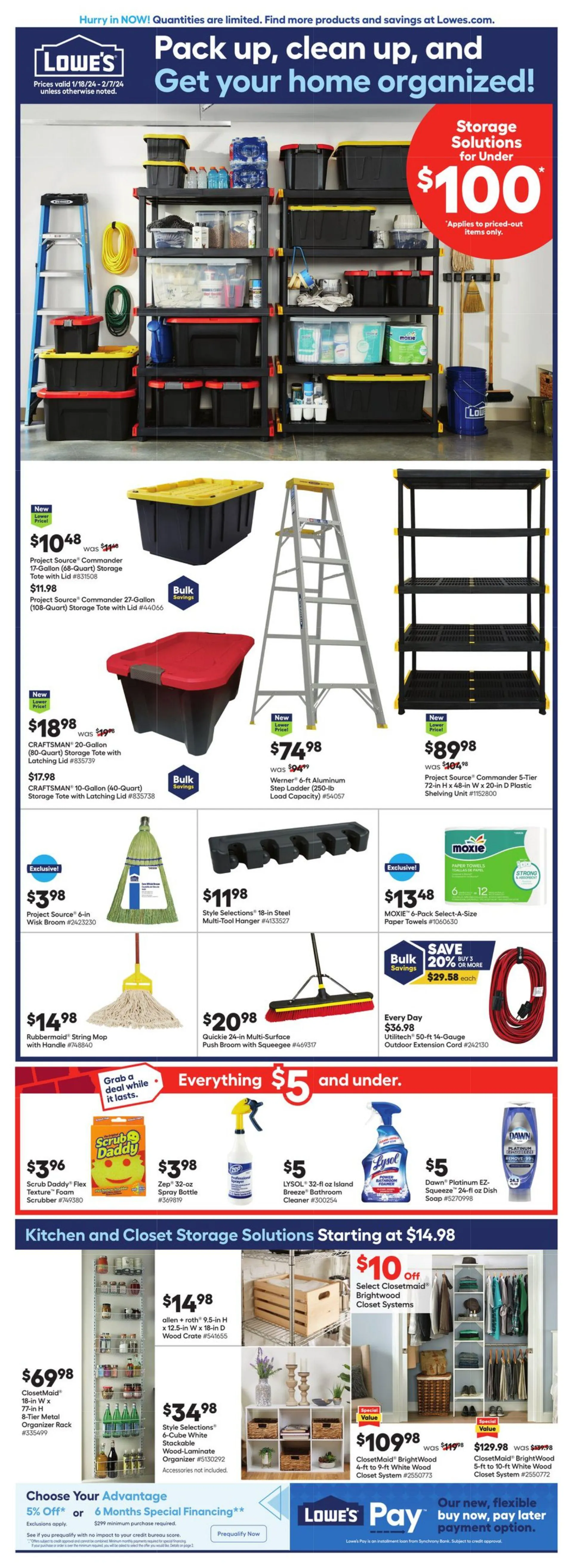 Weekly ad Lowe's from January 18 to February 7 2024 - Page 