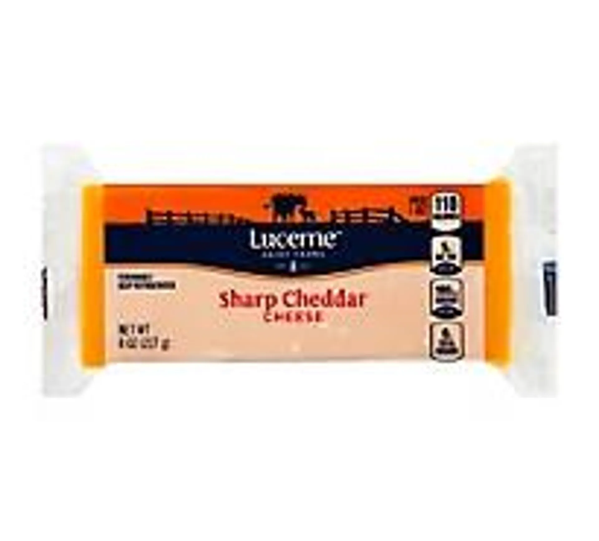 Lucerne Cheese Sharp Cheddar - 8 Oz