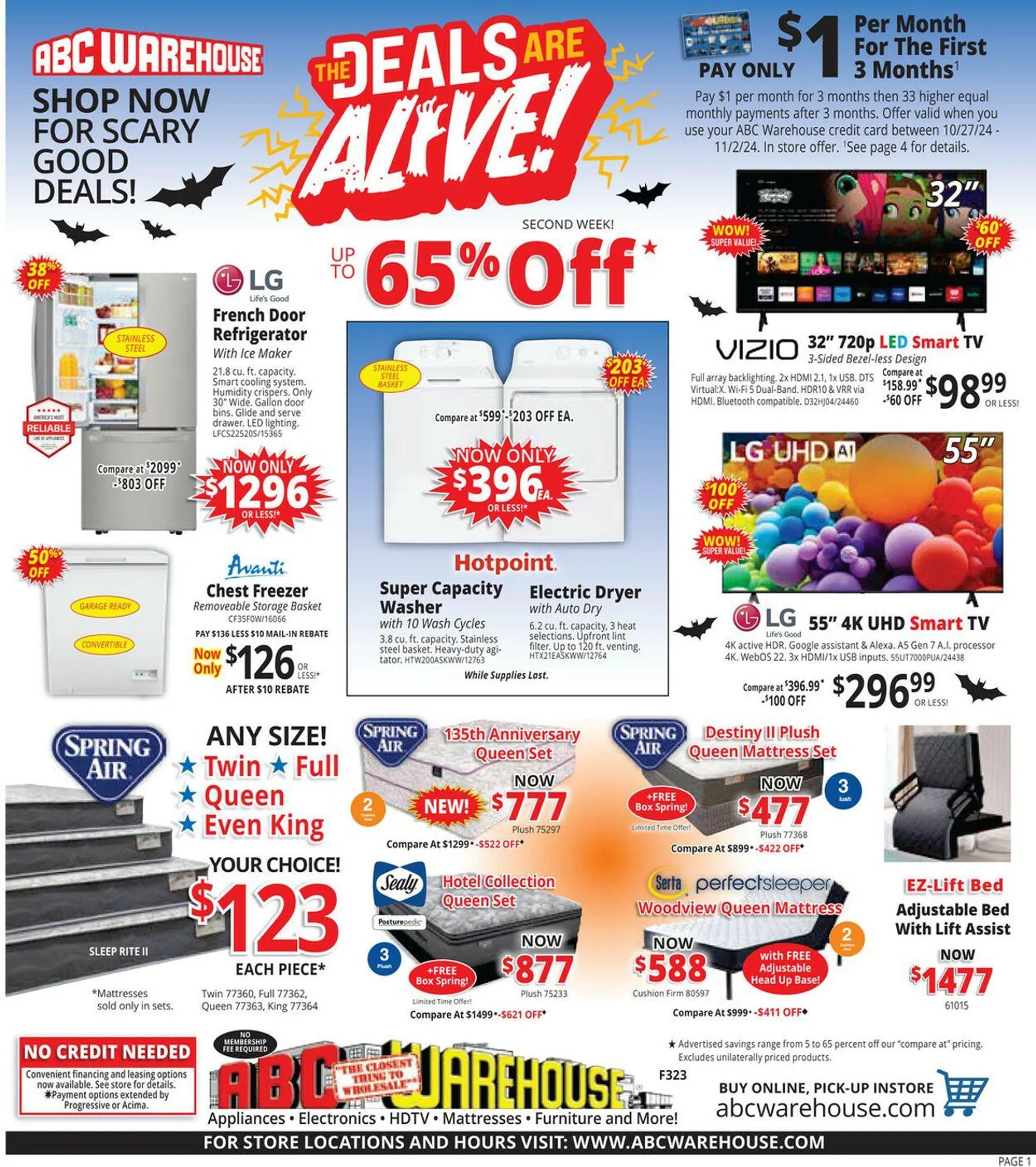 Weekly ad ABC Warehouse Current weekly ad from October 27 to November 2 2024 - Page 1