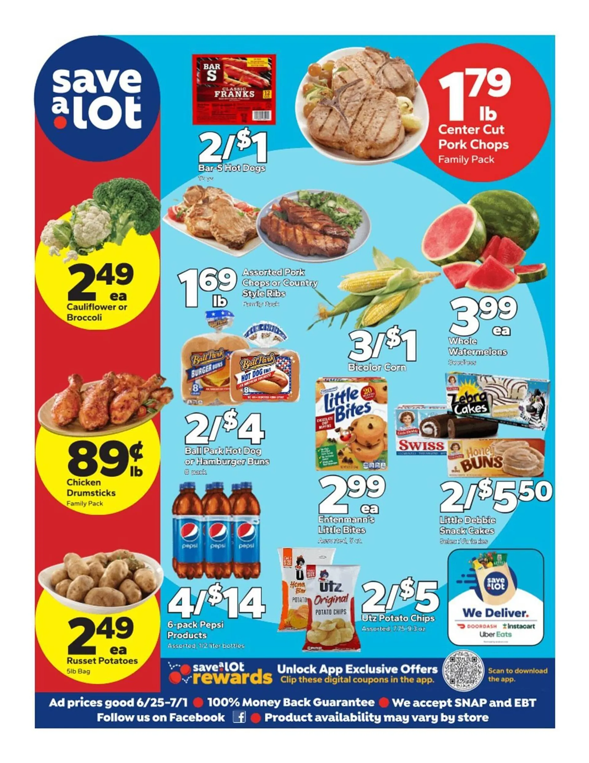 Weekly ad Save a Lot Weekly Ad from June 25 to July 1 2025 - Page 1