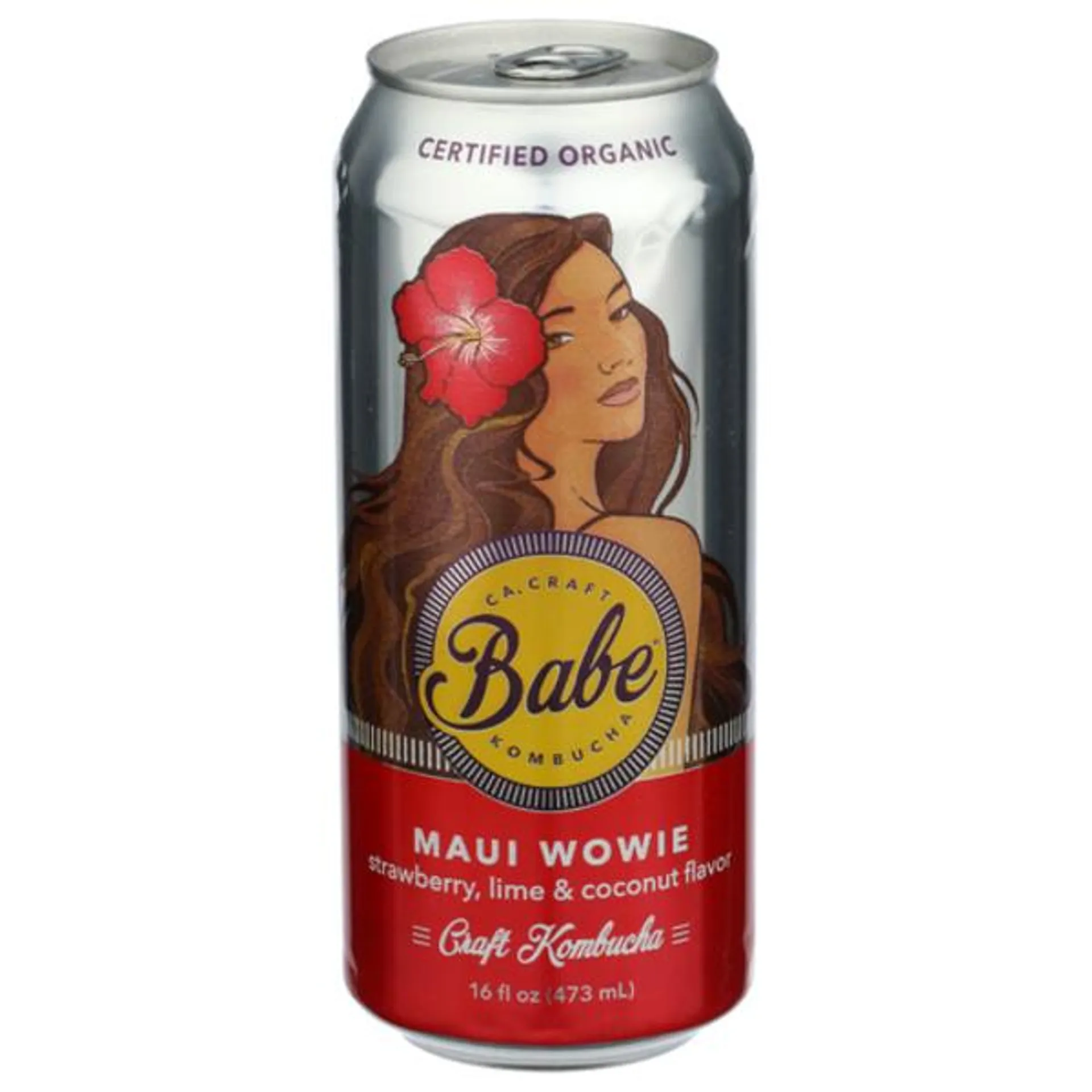 Babe Kombucha Organic - Maui Wowie Strawberry, Coconut and Lime