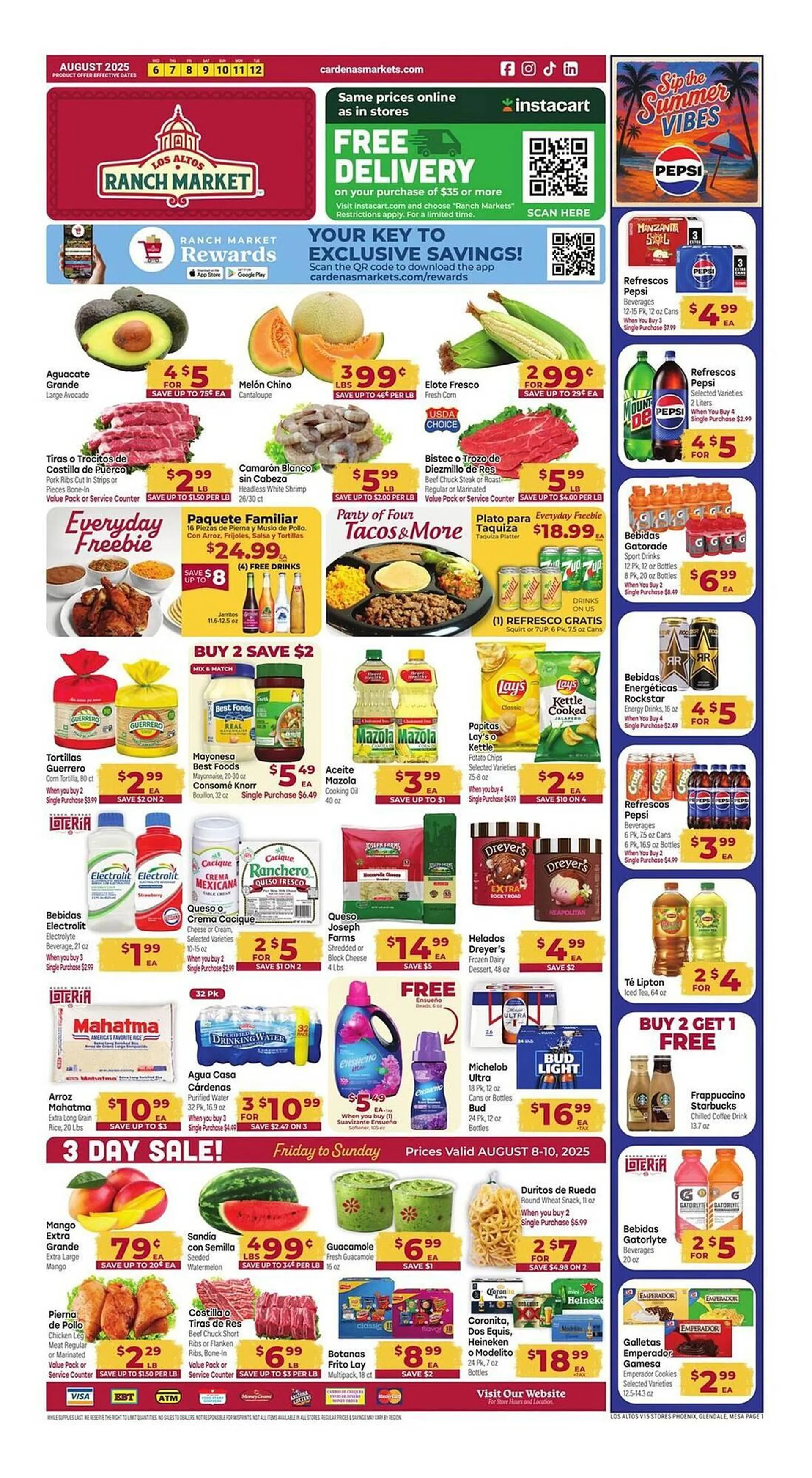 Weekly ad Los Altos Ranch Market Weekly Ad from August 6 to August 12 2025 - Page 1