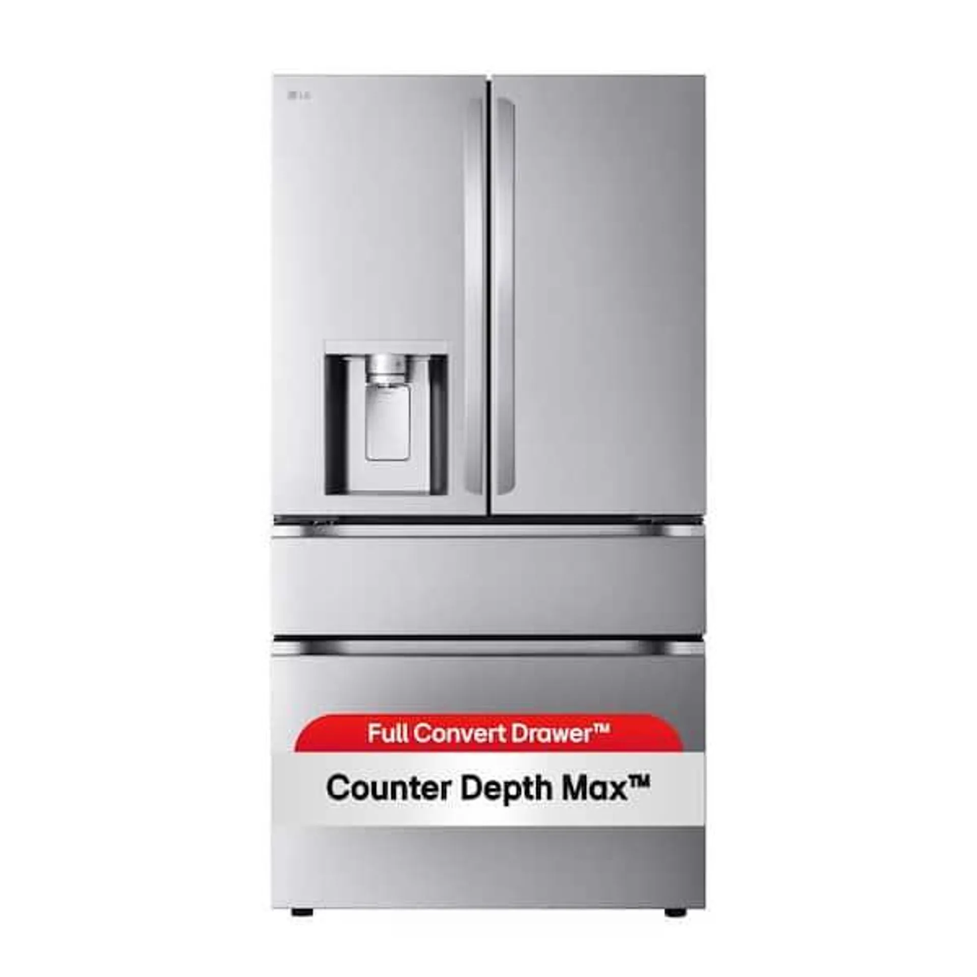 29 cu. ft. SMART Standard Depth MAX French Door Refrigerator with Full Convert Drawer in PrintProof Stainless Steel