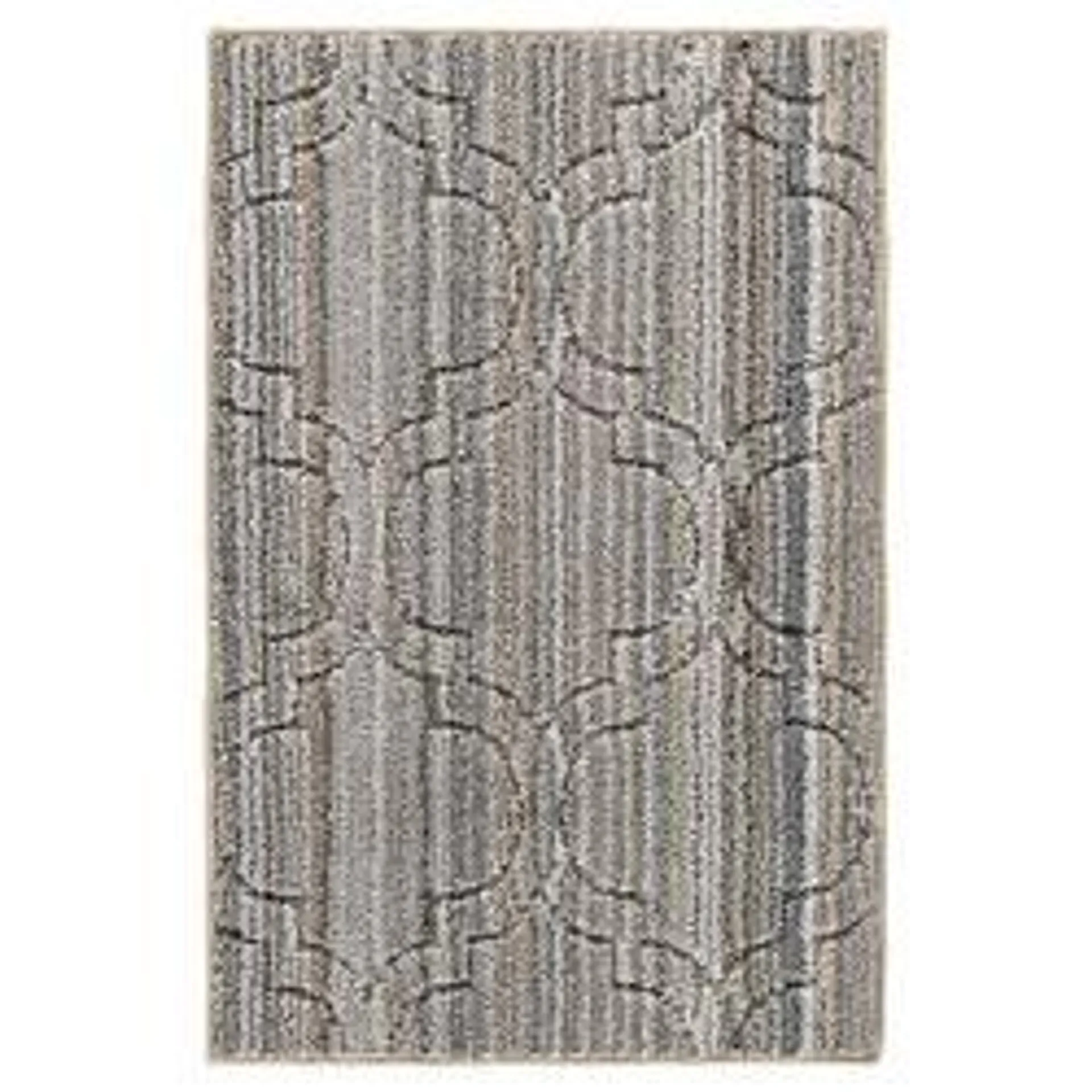 Garland Studio Plush Silhouette Tan/Gray 24" x 36" Accent Rug