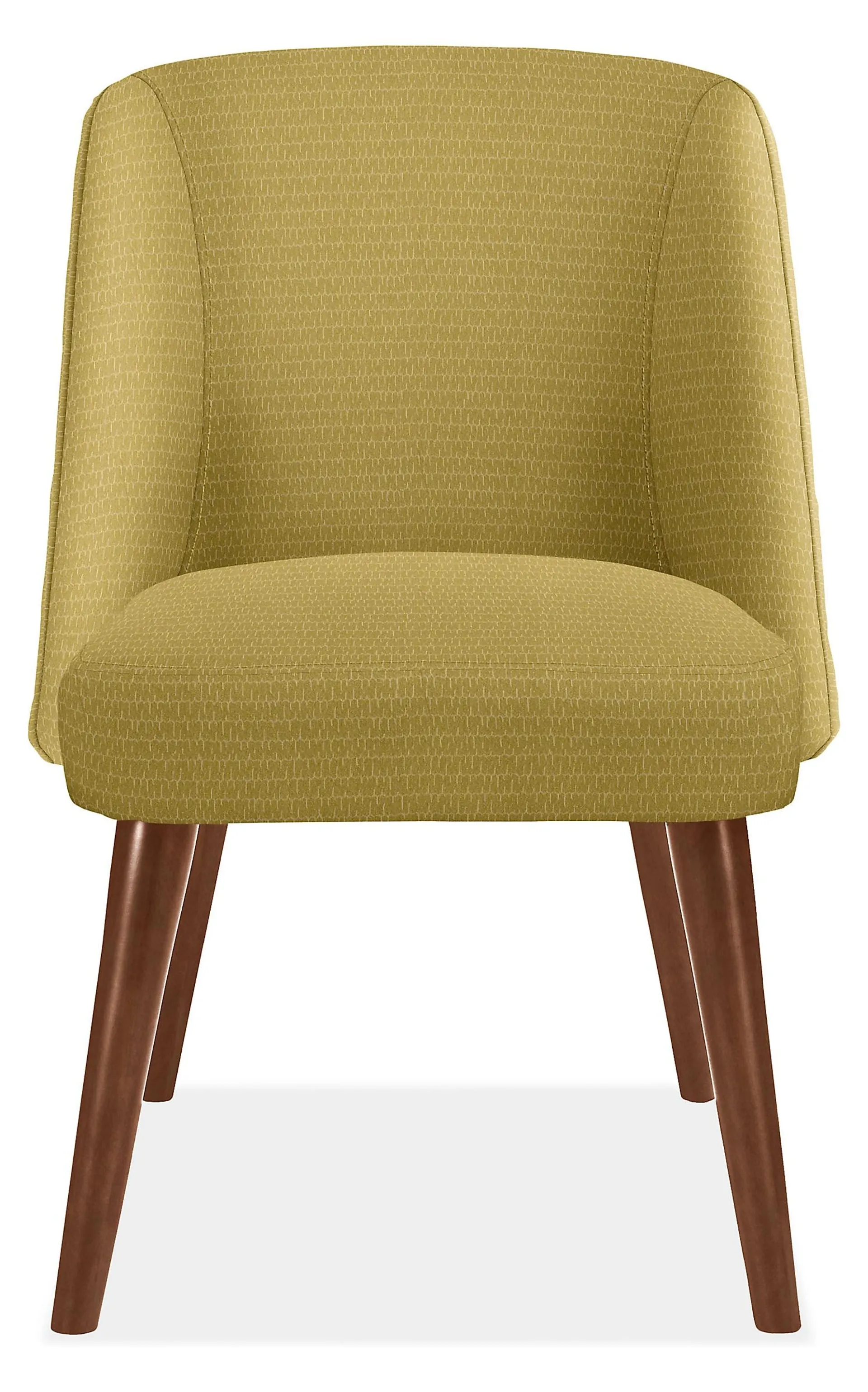 Cora Side Chair in Holtz Moss with Mocha Legs