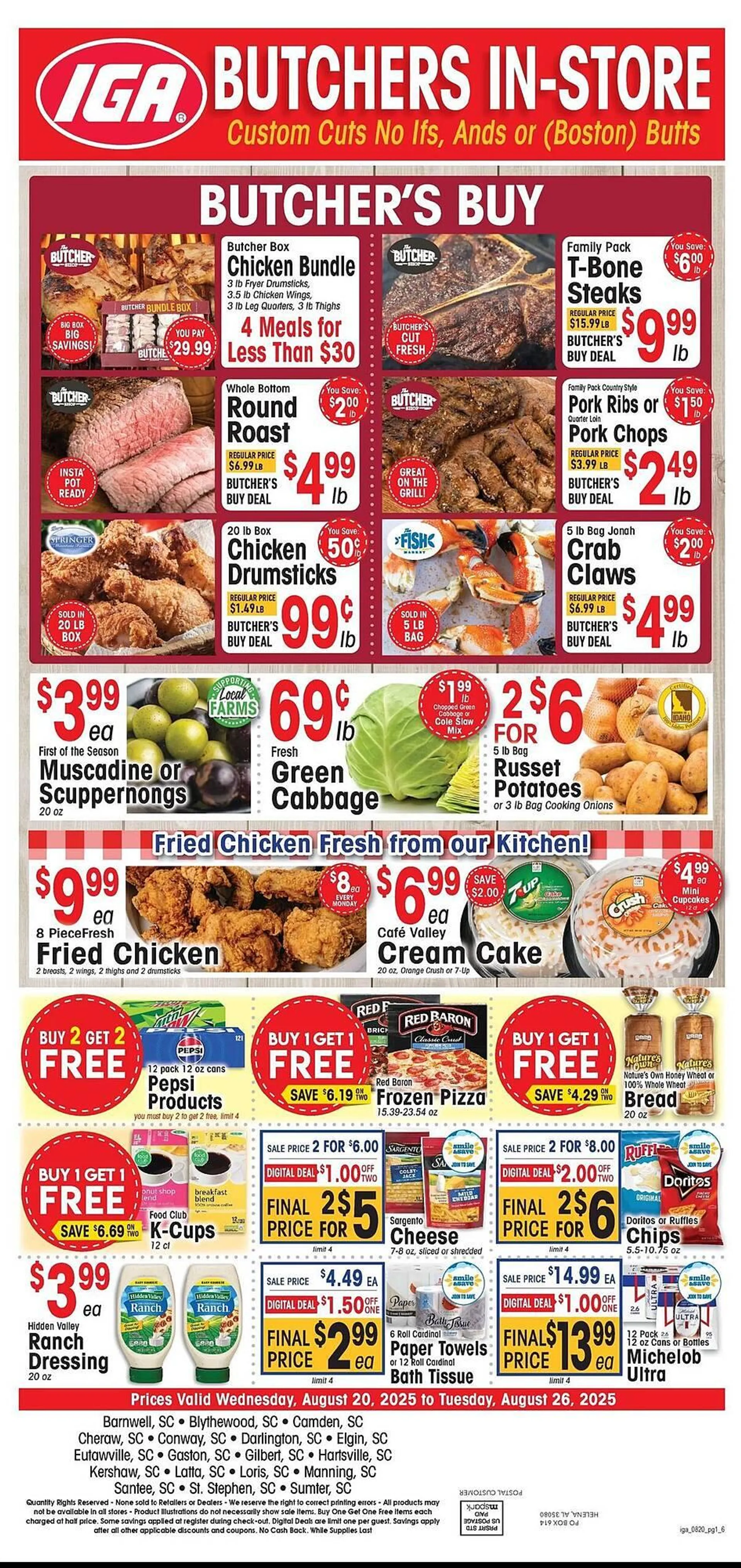Weekly ad IGA Weekly Ad from August 20 to August 26 2025 - Page 1