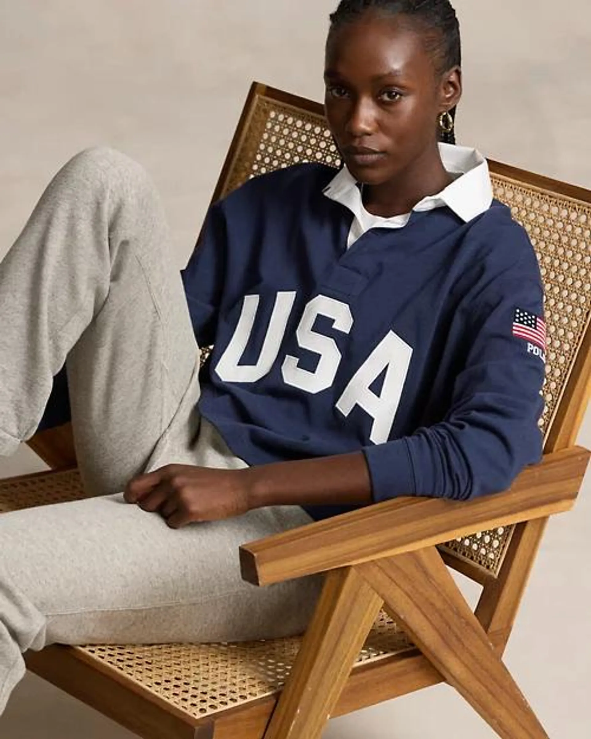 Team USA Cropped Rugby Shirt