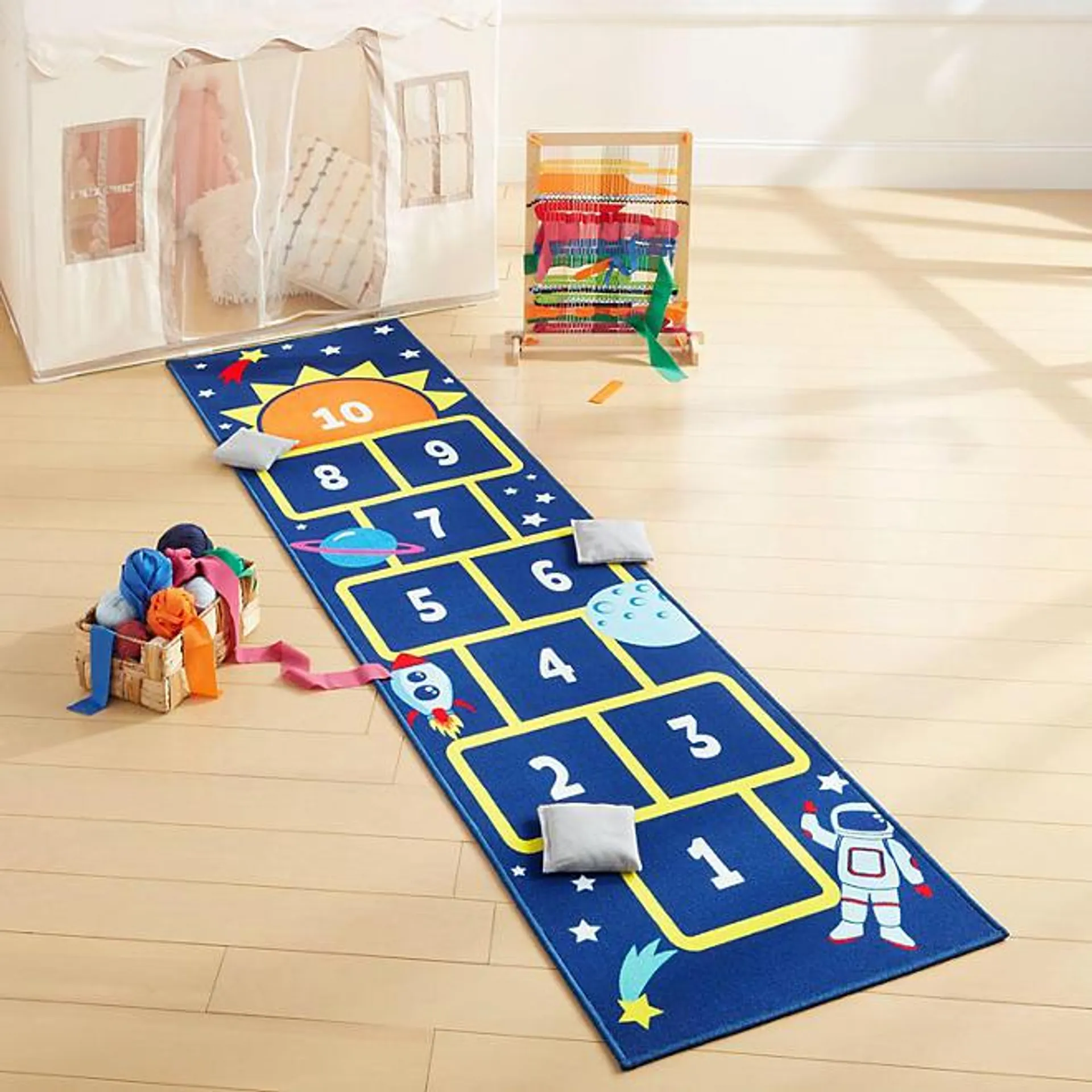 Everwash Imagine Hopscotch Kids Washable Area Rug (Assorted Colors & Sizes)