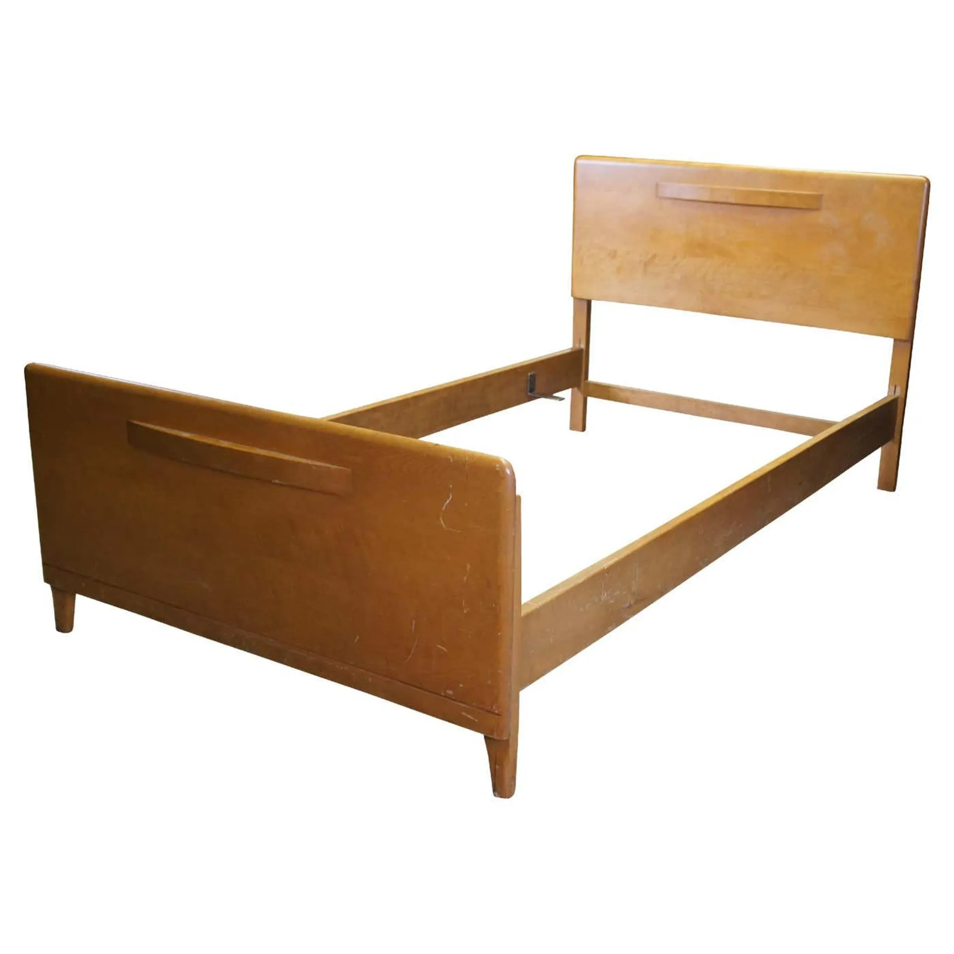 Leo Jiranek Heywood Wakefield Mid Century Modern Maple Twin Bed Frame