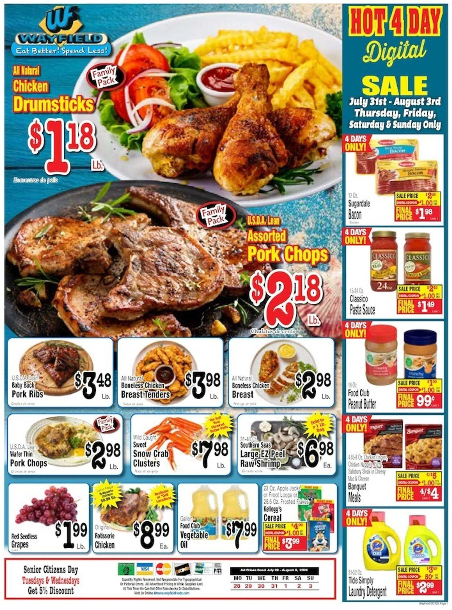 Weekly ad Wayfield from July 28 to August 3 2025 - Page 1