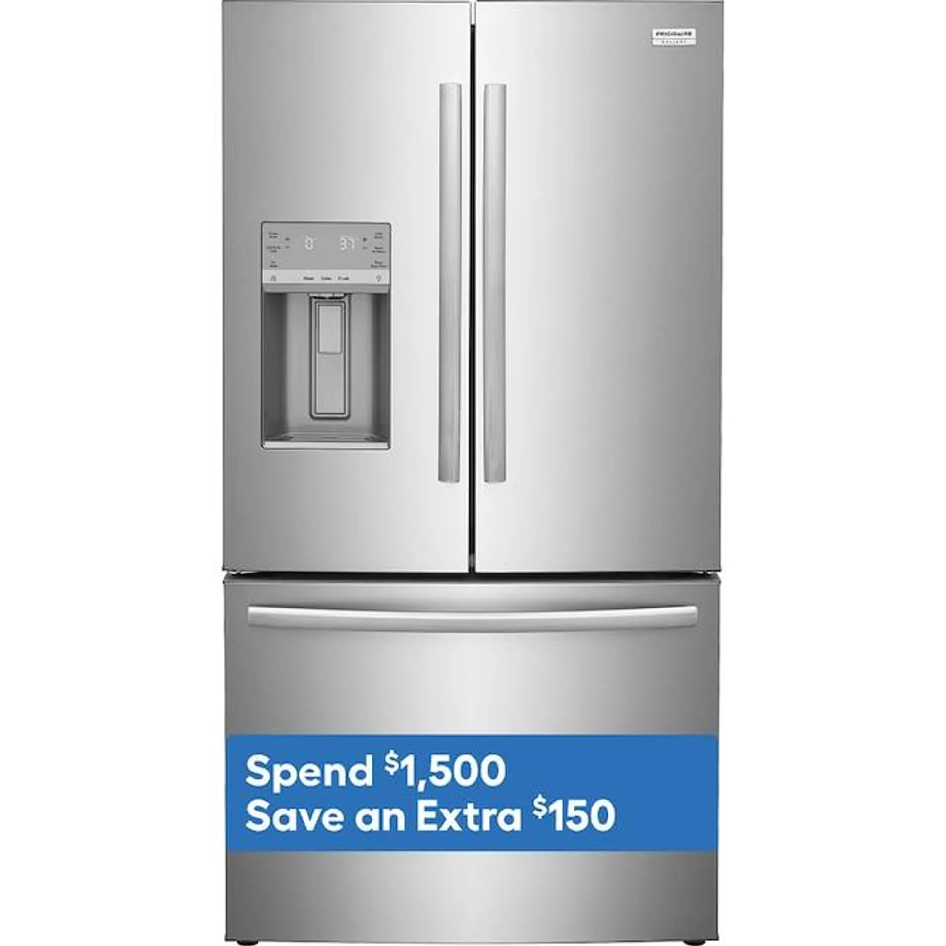 Frigidaire Gallery 27.8-cu ft French Door Refrigerator with Dual Ice Maker, Water and Ice Dispenser (Fingerprint Resistant Stainless Steel) ENERGY STAR