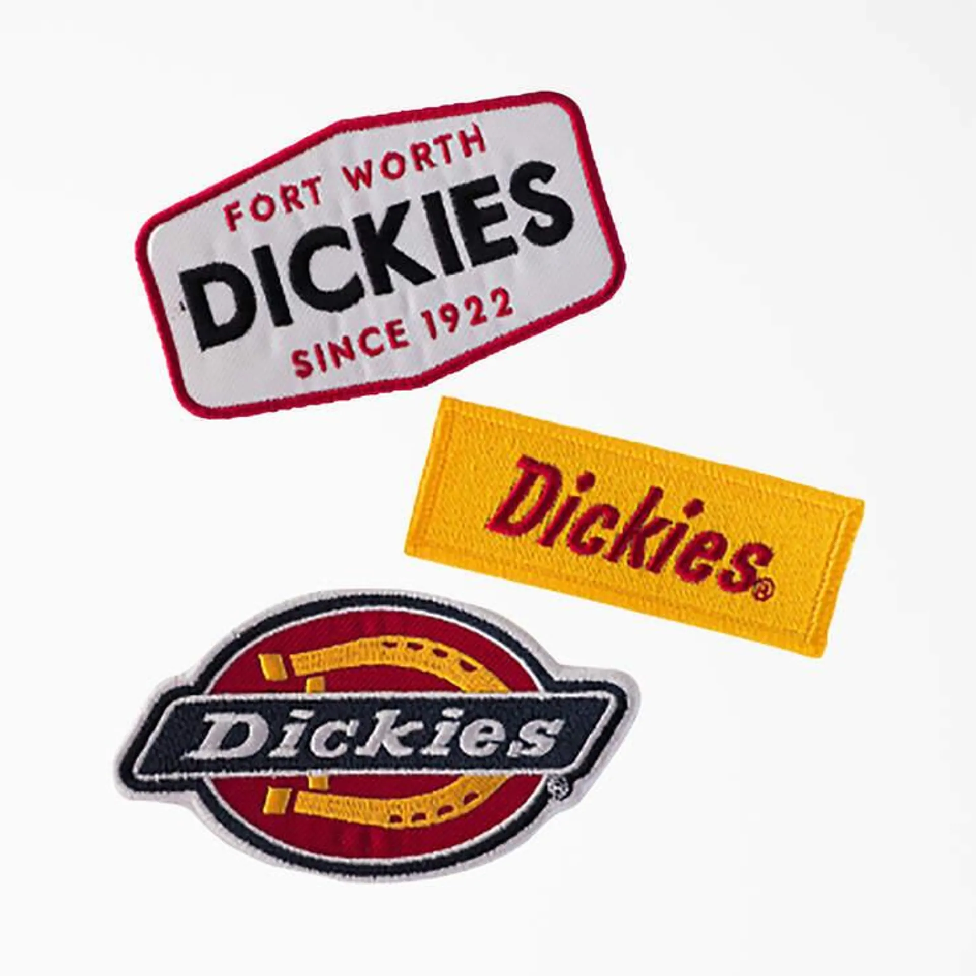 Dickies Logo Iron-on Patches, 3-Pack