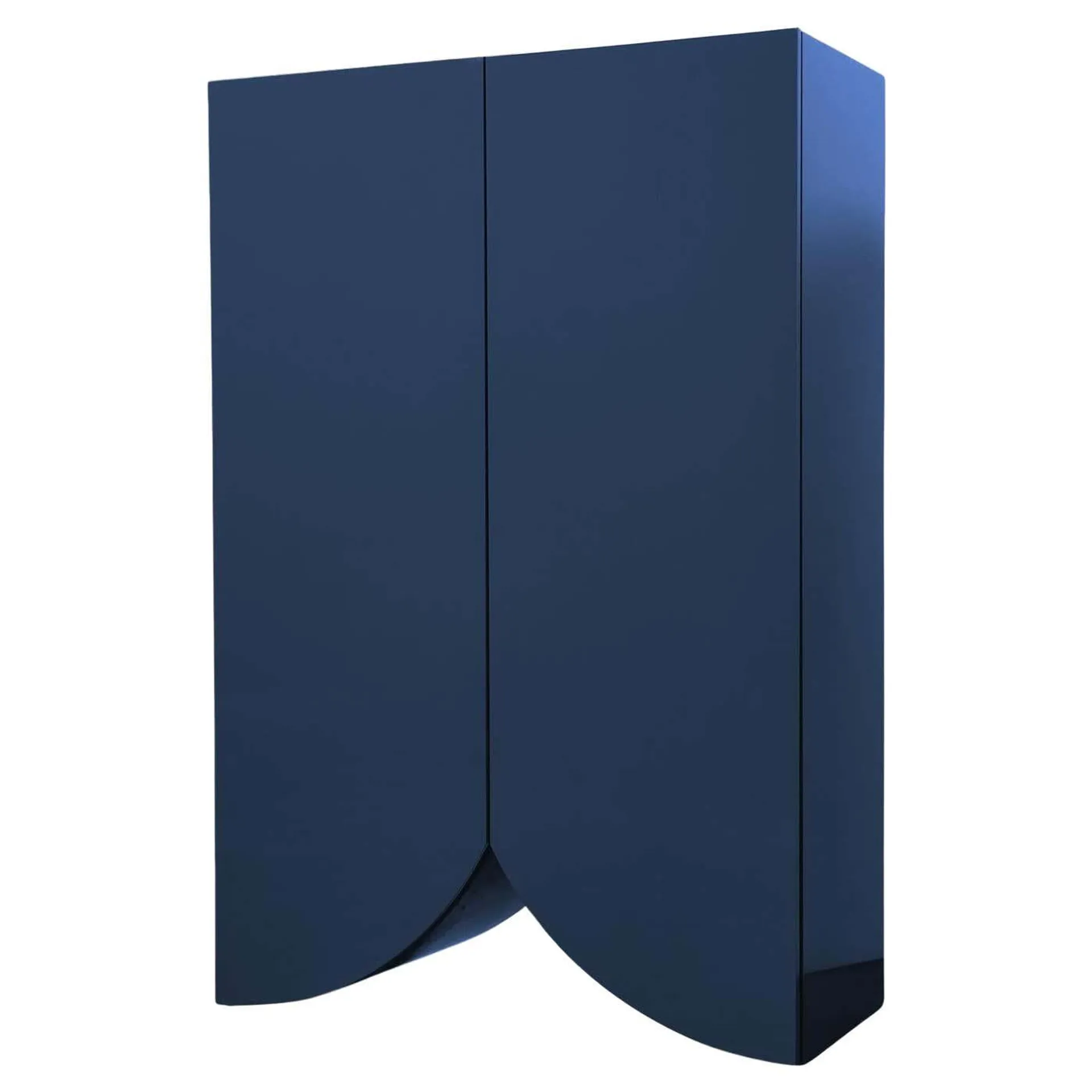 Muller Van Severan, Bridges Cabinet, Large closet, Blue Laquered, Contemporary