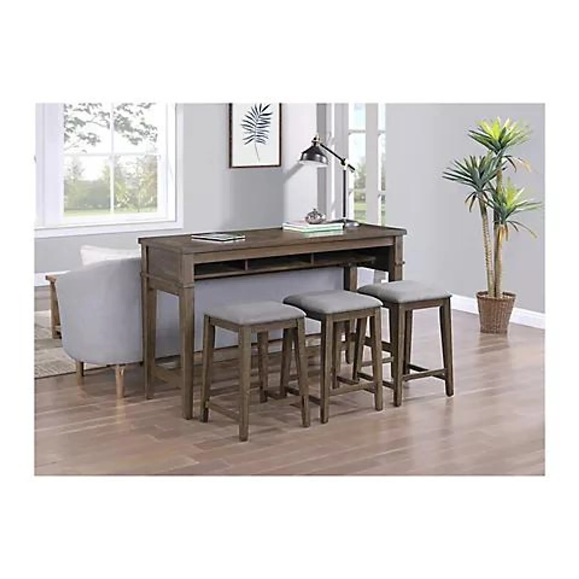 Home to Office Maddox 4-Pc. Console Set with USB - Brown