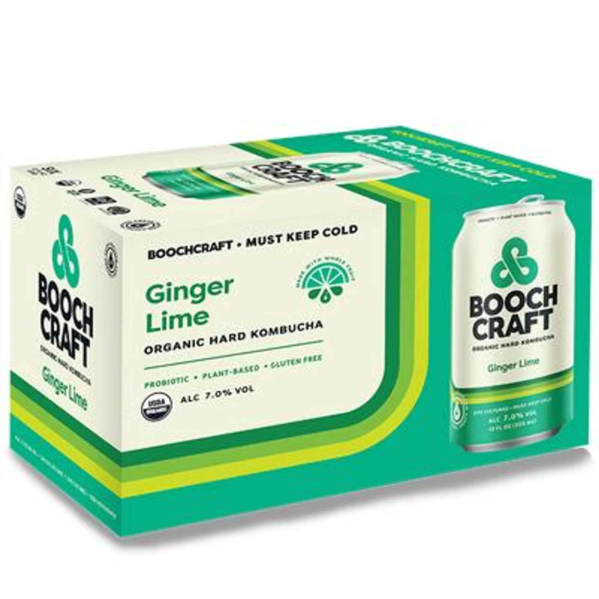 Boochcraft Ginger Lime Hard Kombucha