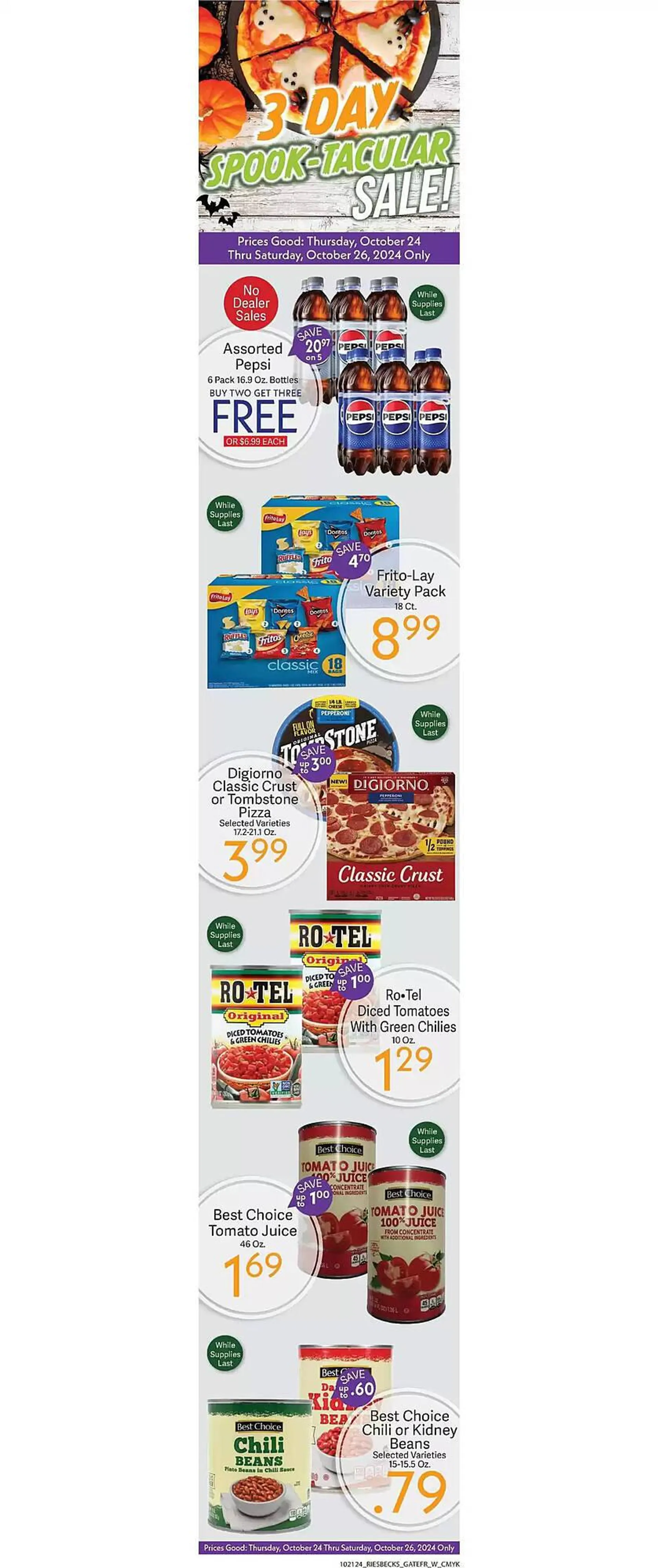 Weekly ad Riesbeck Weekly Ad from October 21 to October 27 2024 - Page 1