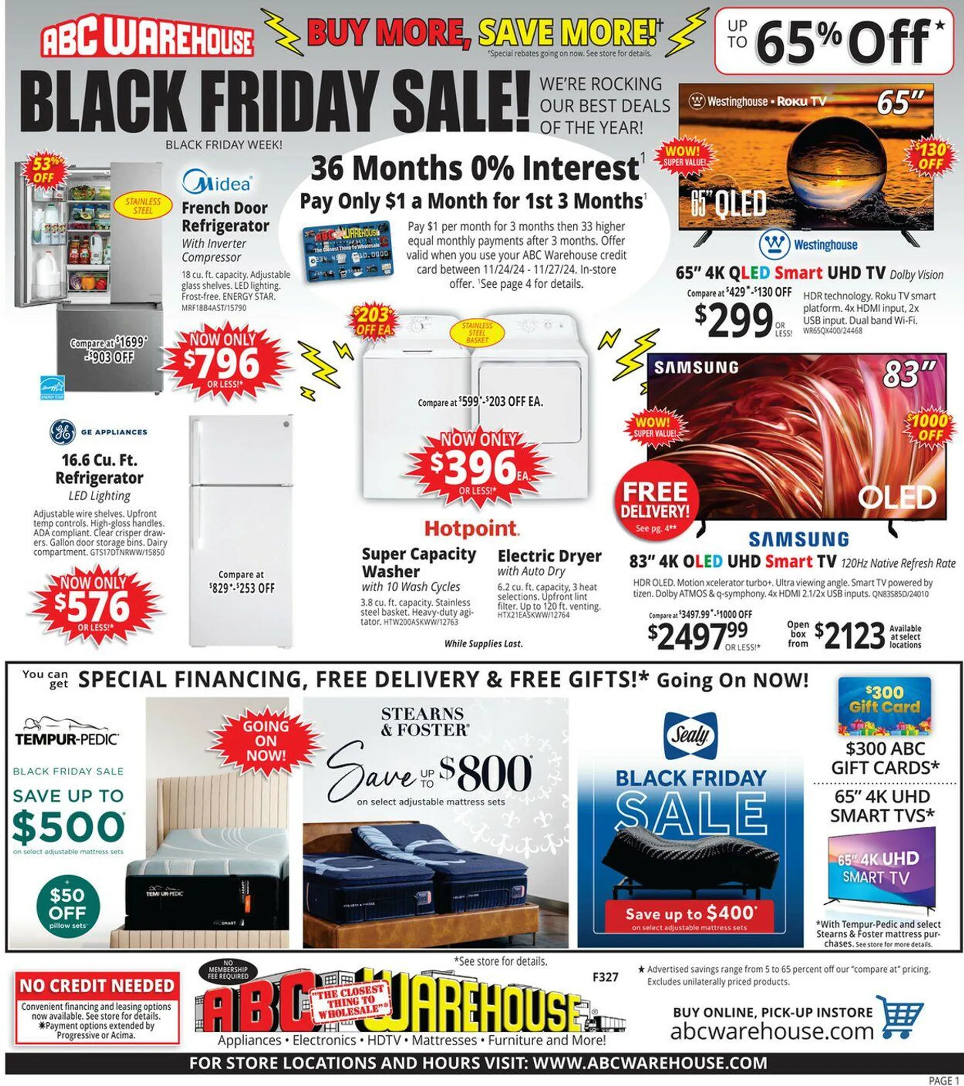 ABC Warehouse Current weekly ad - 1