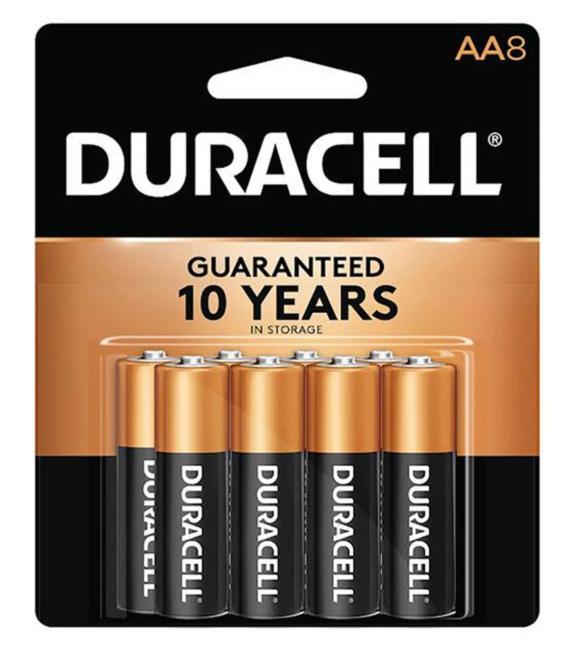 Duracell Coppertop Alkaline AA 8pc