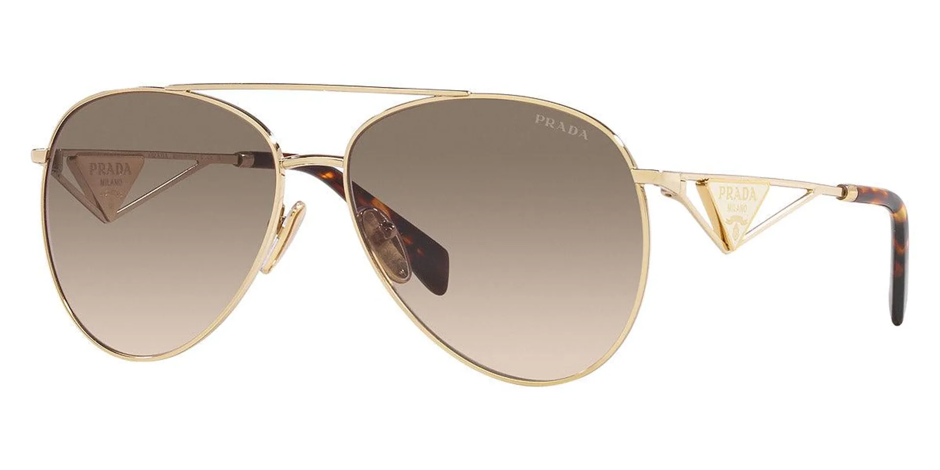 Prada Women's PR-73ZS-ZVN3D0-58 Fashion 58mm Pale Gold Sunglasses
