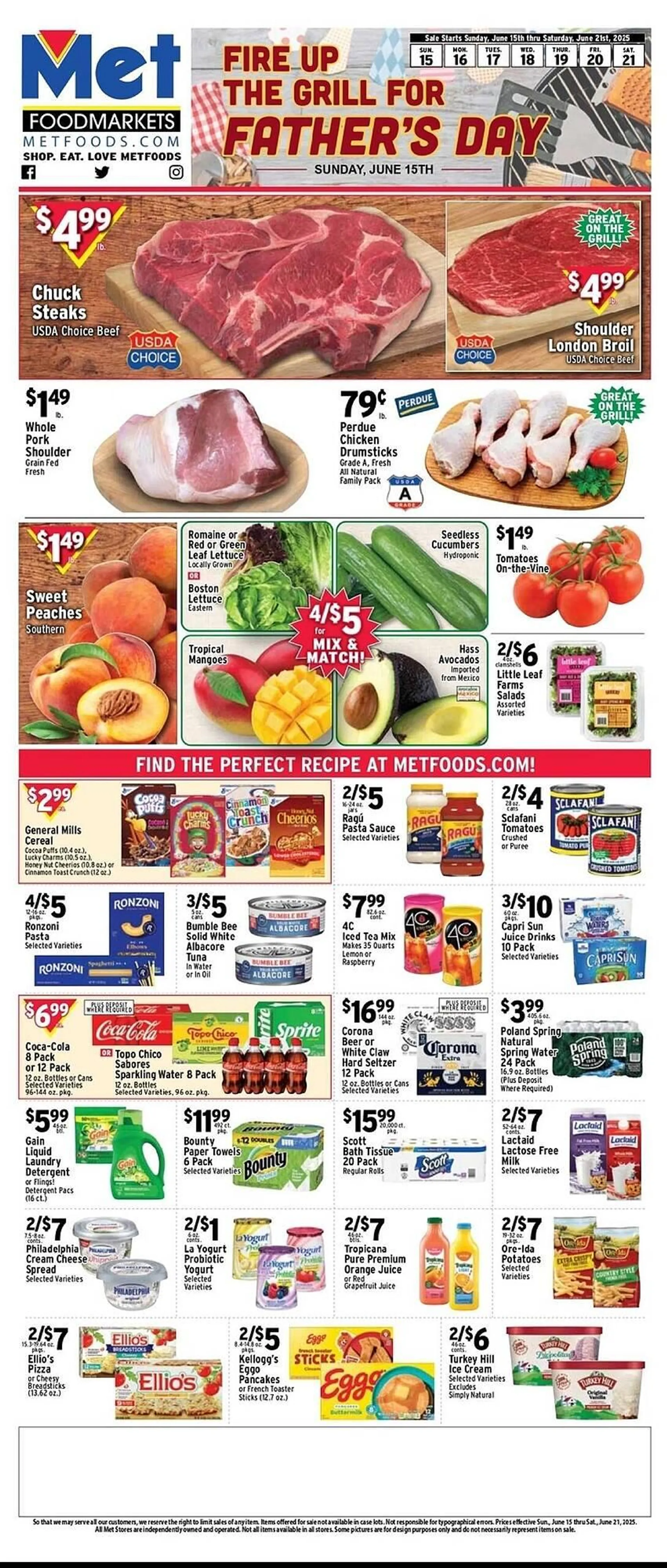 Weekly ad Met Foodmarkets Weekly Ad from June 15 to June 21 2025 - Page 1