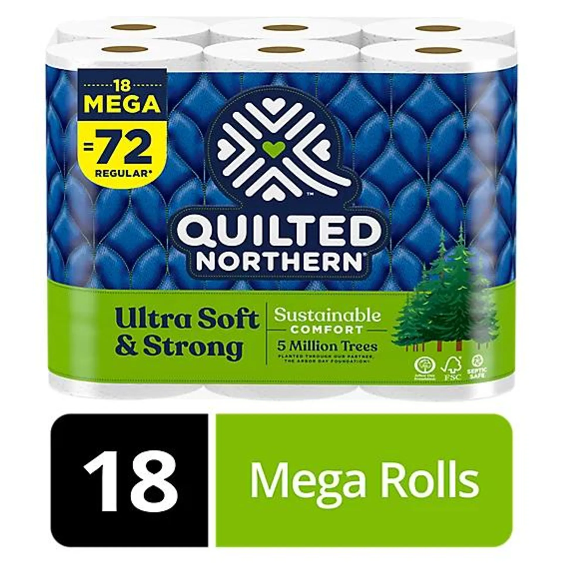 Quilted Northern Ultra Soft And Toilet Paper Mega Rolls - 18 Count