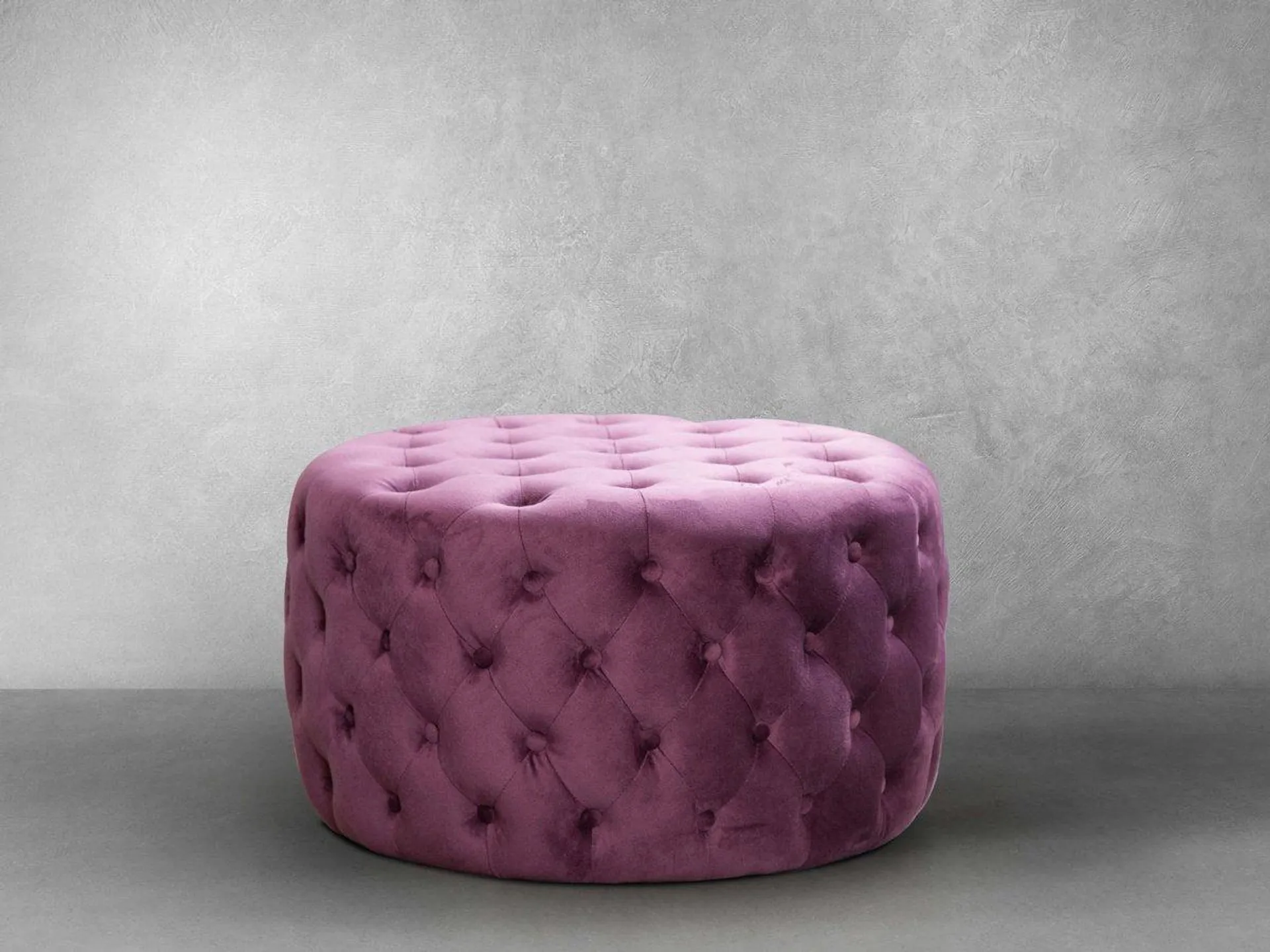 Ella Tufted Velvet Ottoman