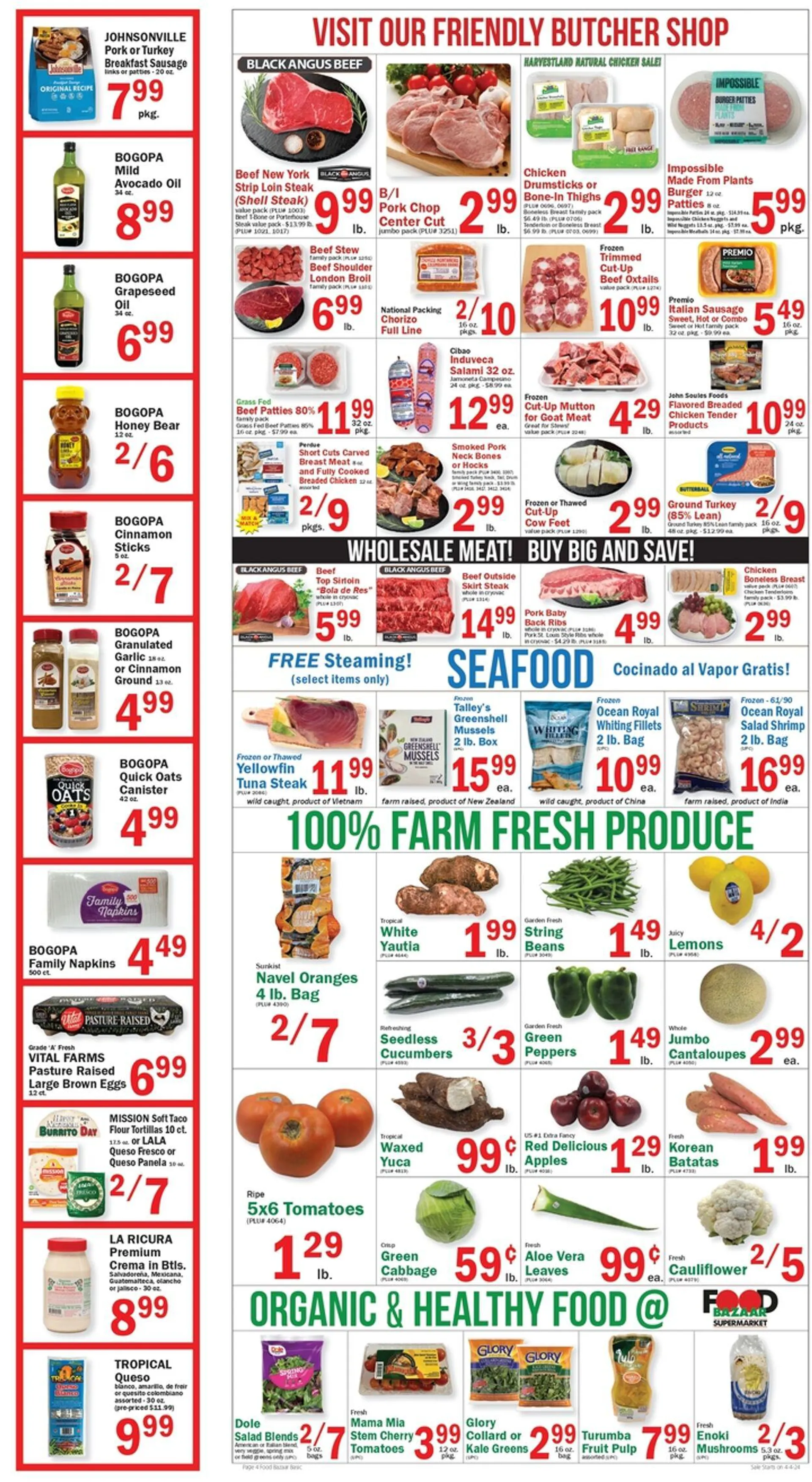 Weekly ad Food Bazaar Current weekly ad from April 4 to April 10 2024 - Page 4