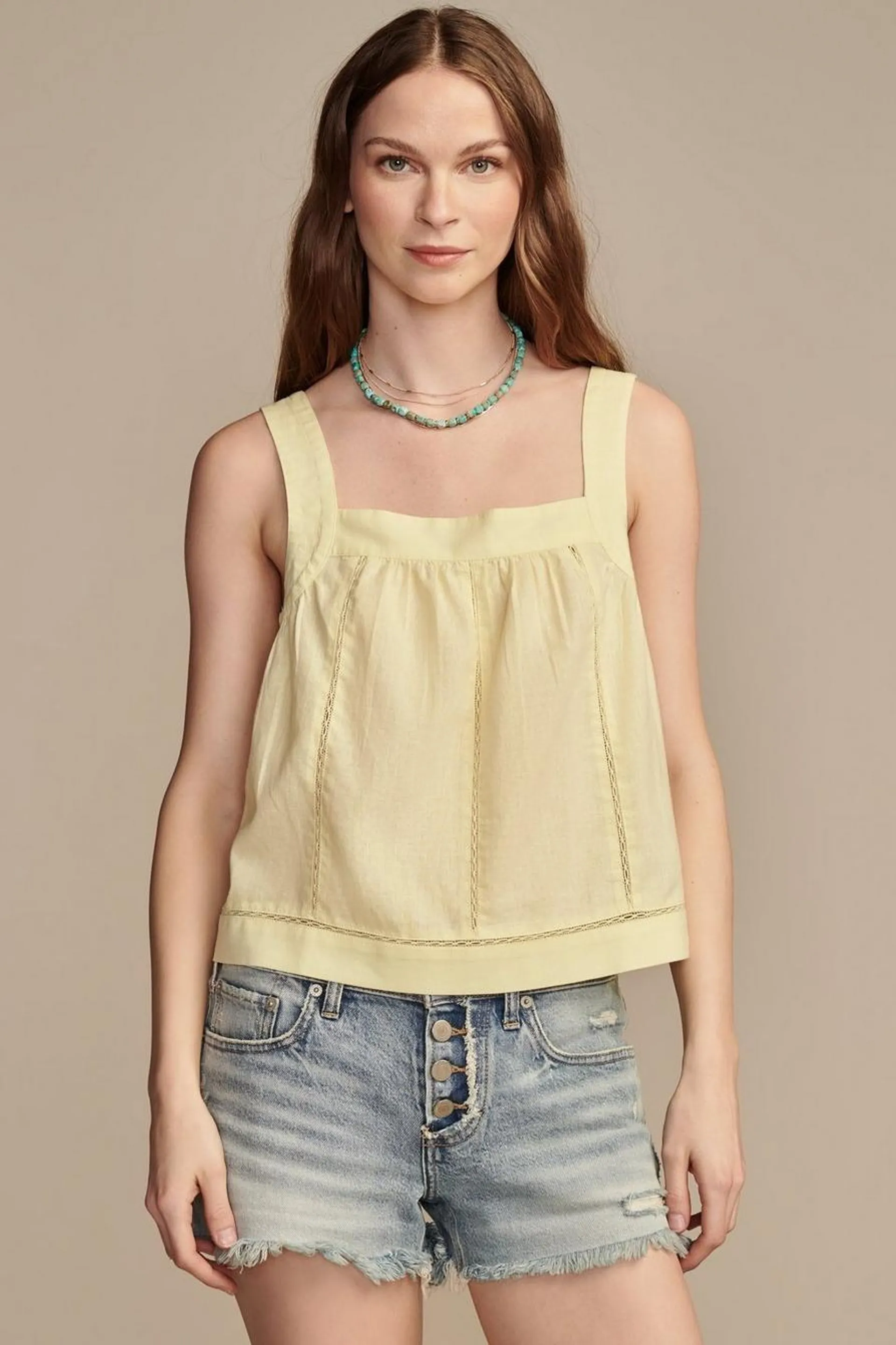 hemp lace cami top