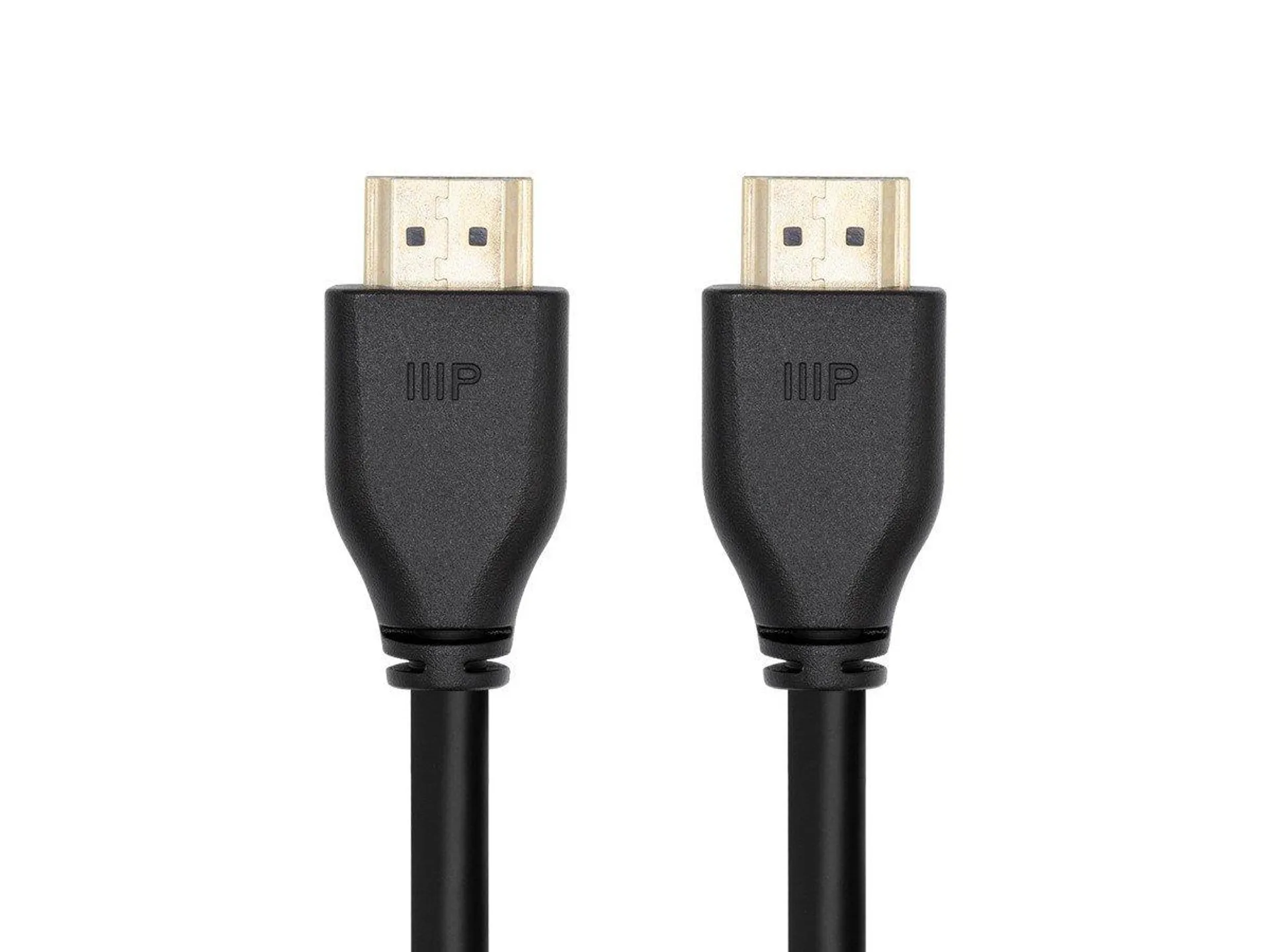 Monoprice 8K Certified Ultra High Speed HDMI Cable - 8K@60Hz, 4K@120Hz, 48Gbps, HDR, VRR, CL2 In-Wall Rated, 6ft, Black