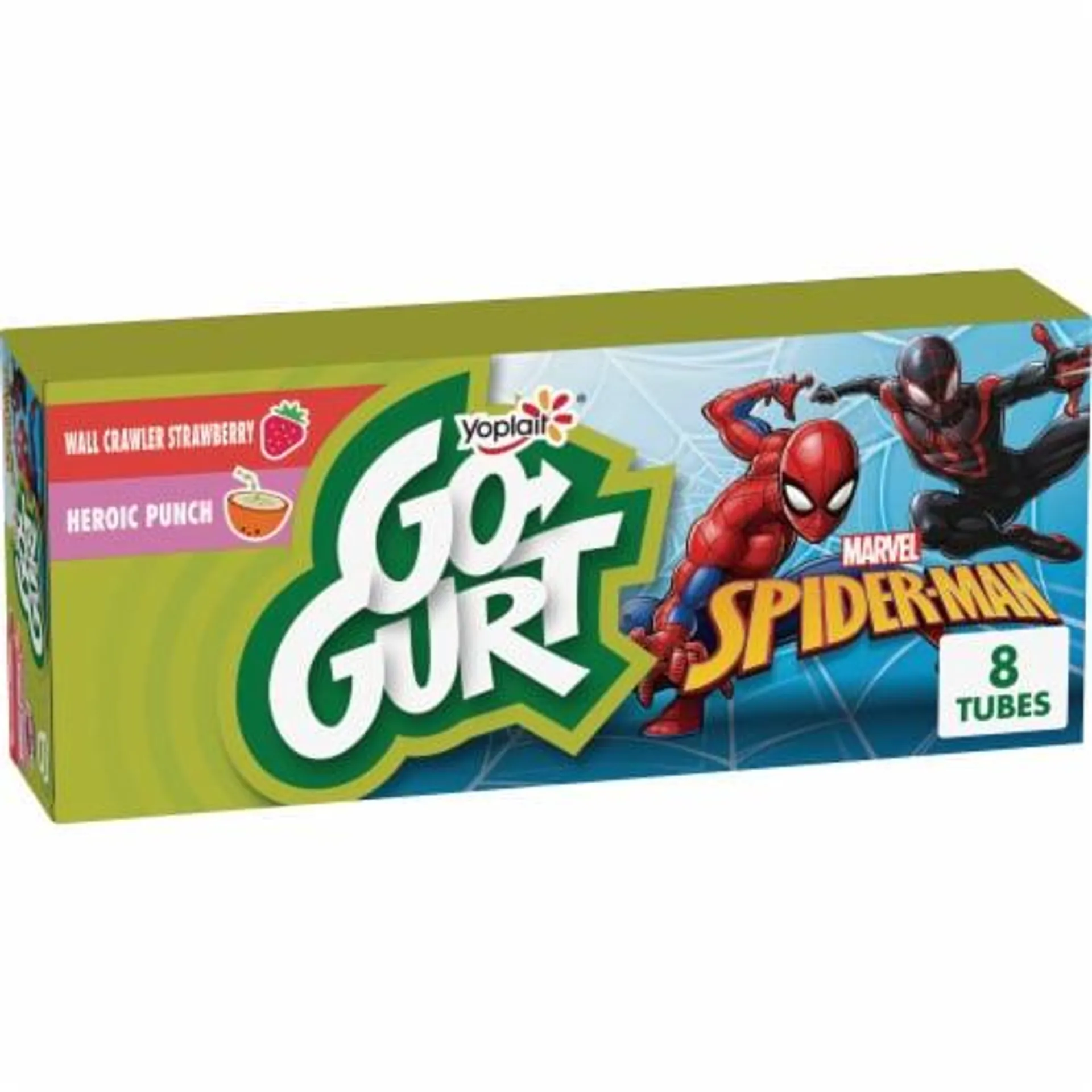 Go GURT Berry and Fruit Punch Kids Fat Free Yogurt Tubes