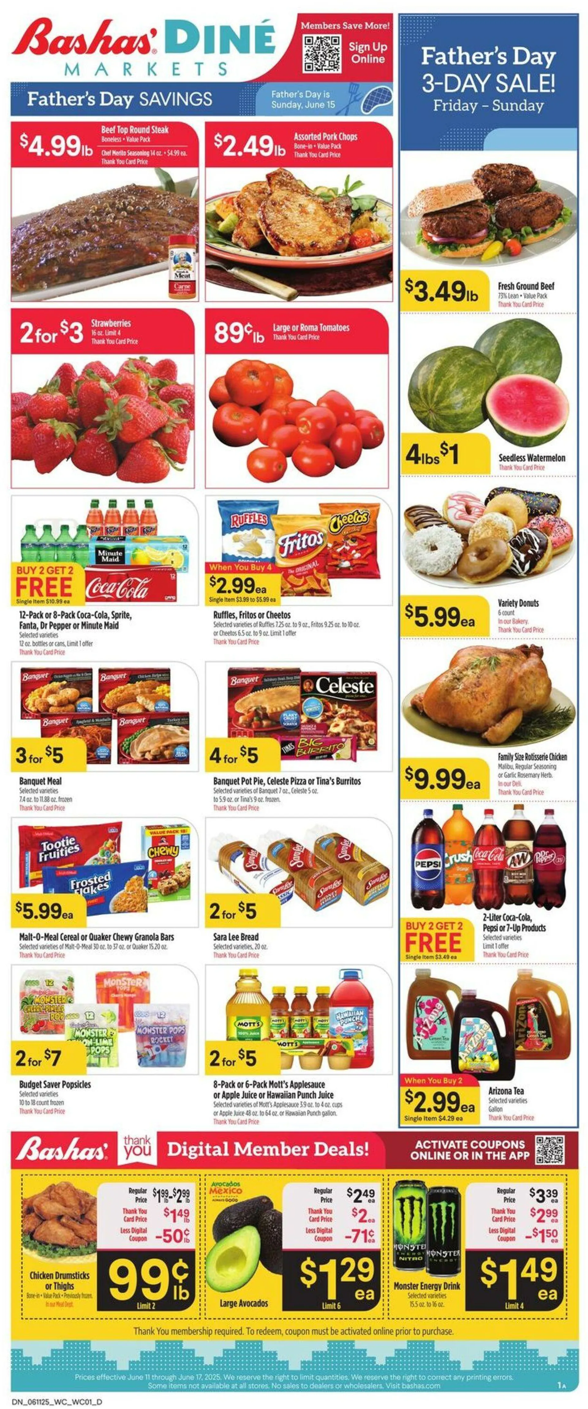 Weekly ad Bashas Current weekly ad from June 11 to June 17 2025 - Page 1