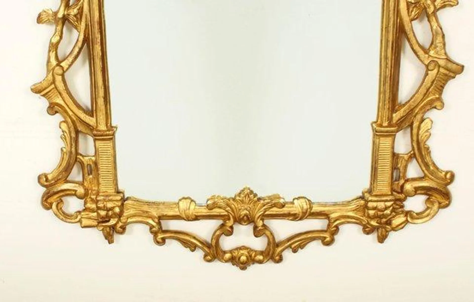 Antique French Decorative Giltwood Mirror, 19th Century