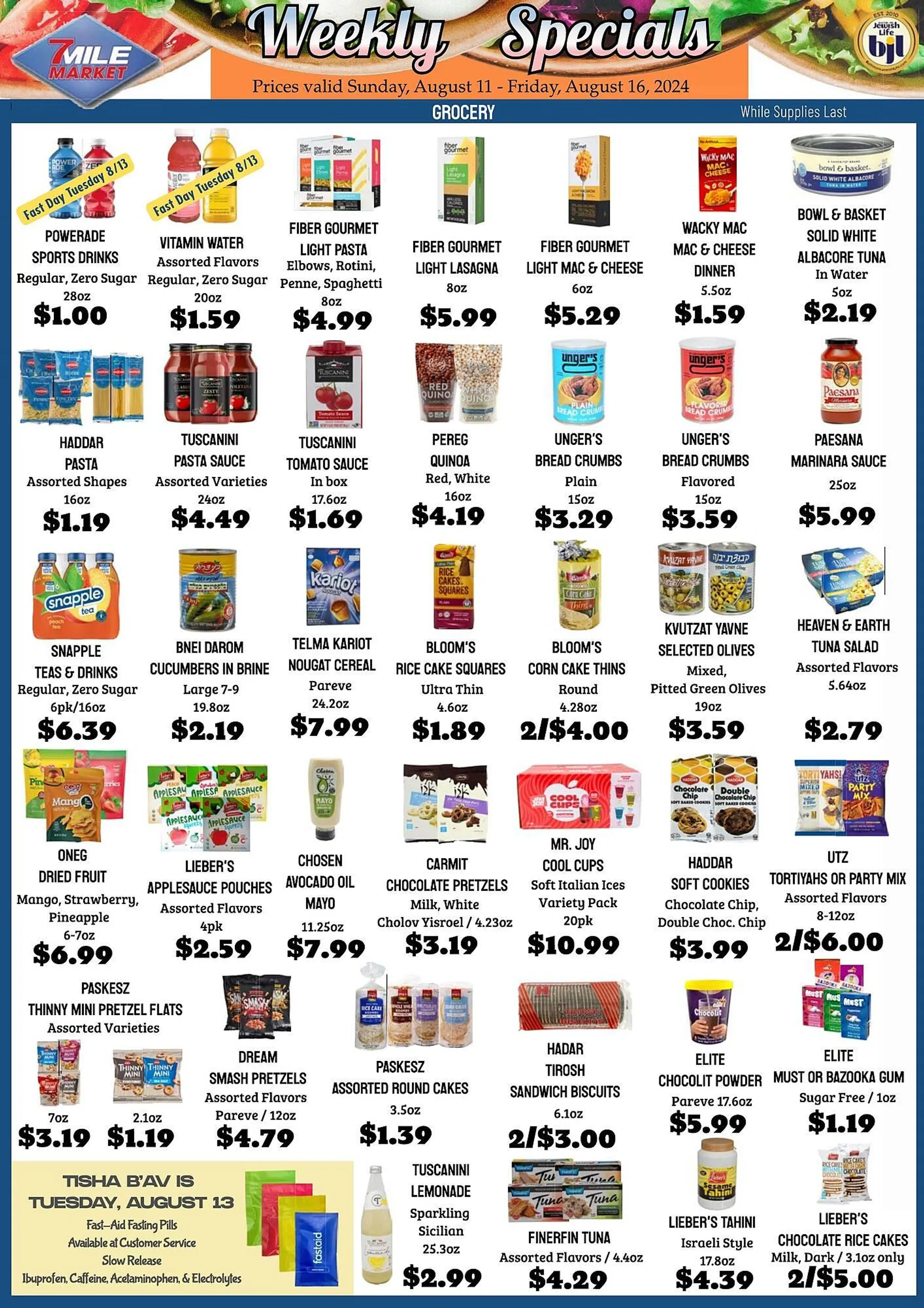 Weekly ad Seven Mile Market ad from August 11 to August 16 2024 - Page 1