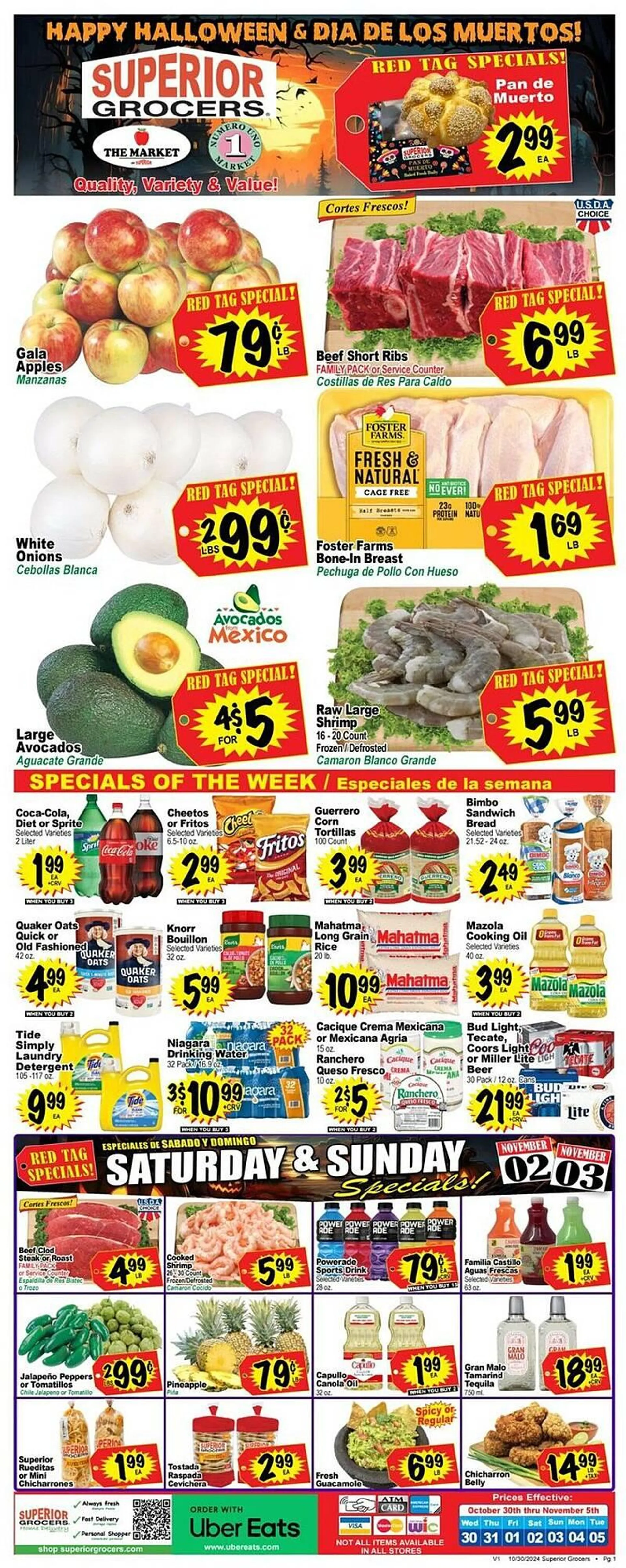 Superior Grocers Weekly Ad - 1