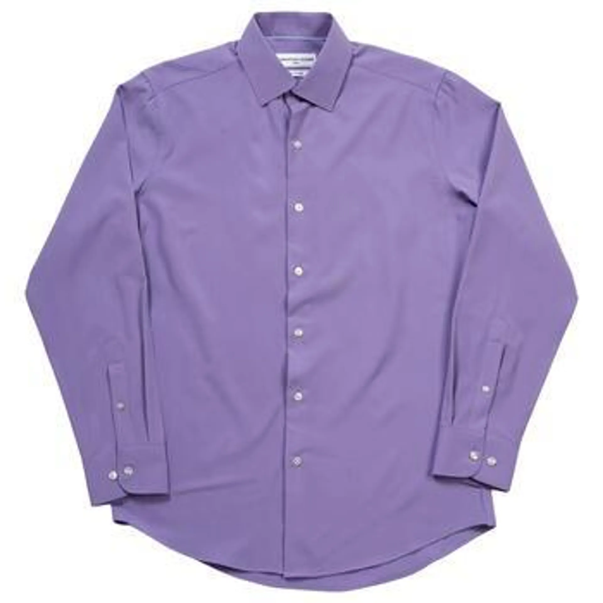 Mens Christian Aujard Purple Fitted Dress Shirt