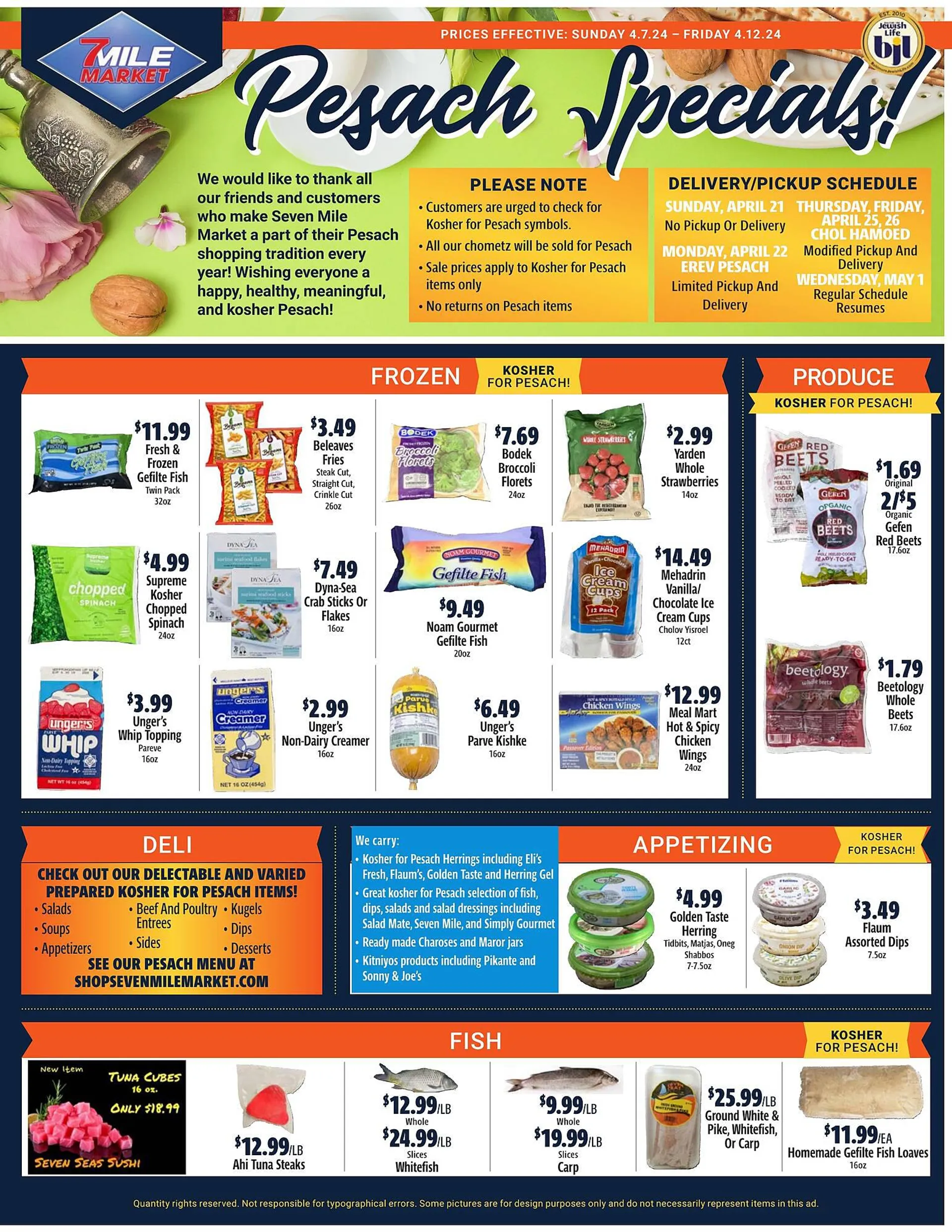 Weekly ad Seven Mile Market ad from April 7 to April 12 2024 - Page 
