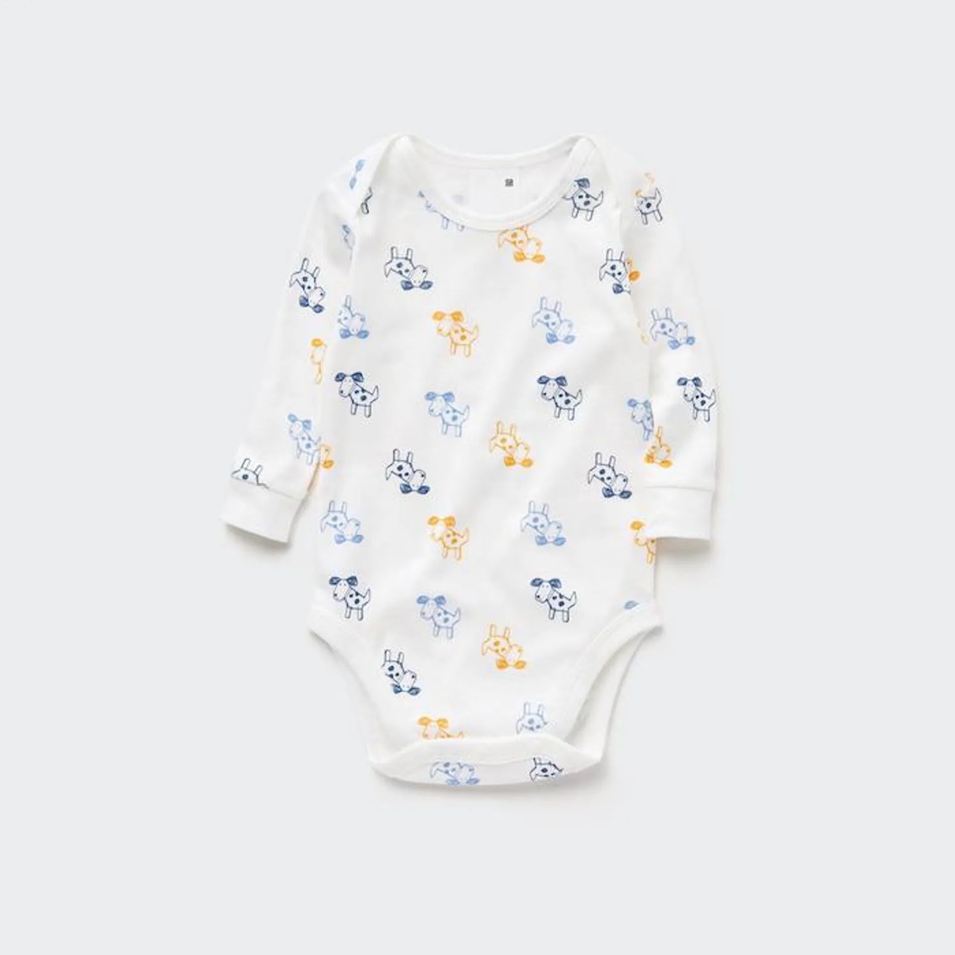 Joy of Print Long-Sleeve Bodysuit (Dog)