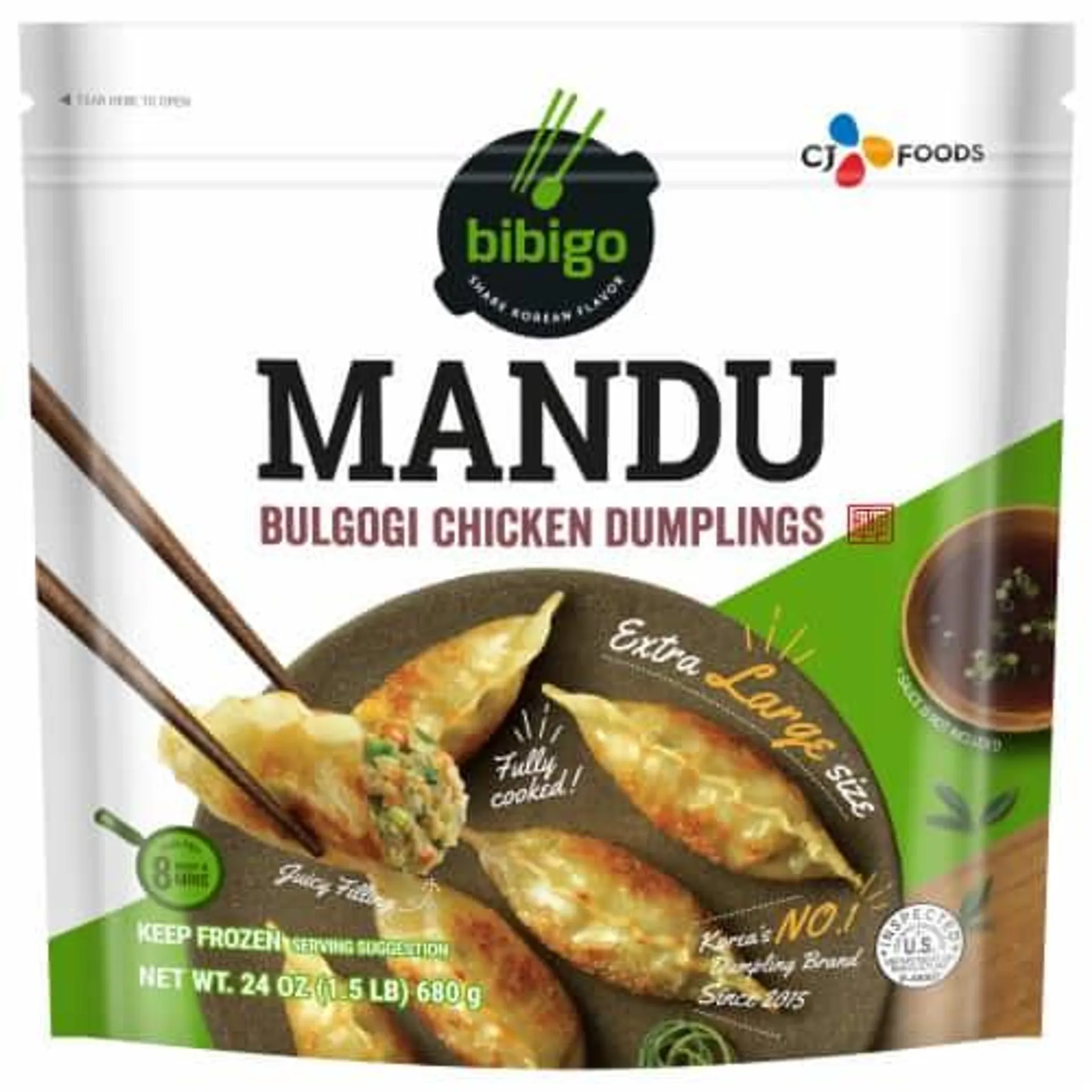 Bibigo Mandu Bulgogi Chicken Dumplings