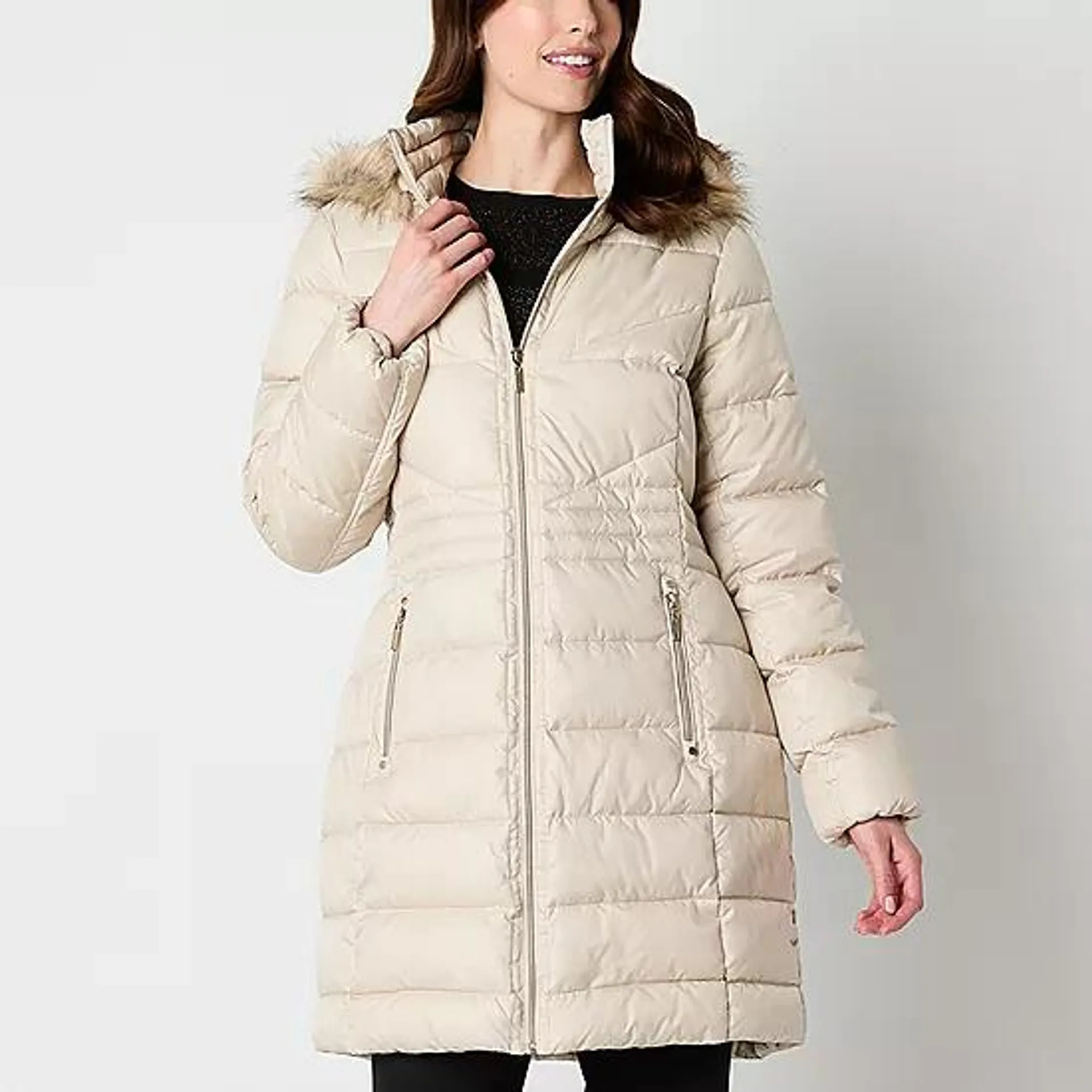 Gallery Womens Removable Hood Heavyweight Puffer Jacket