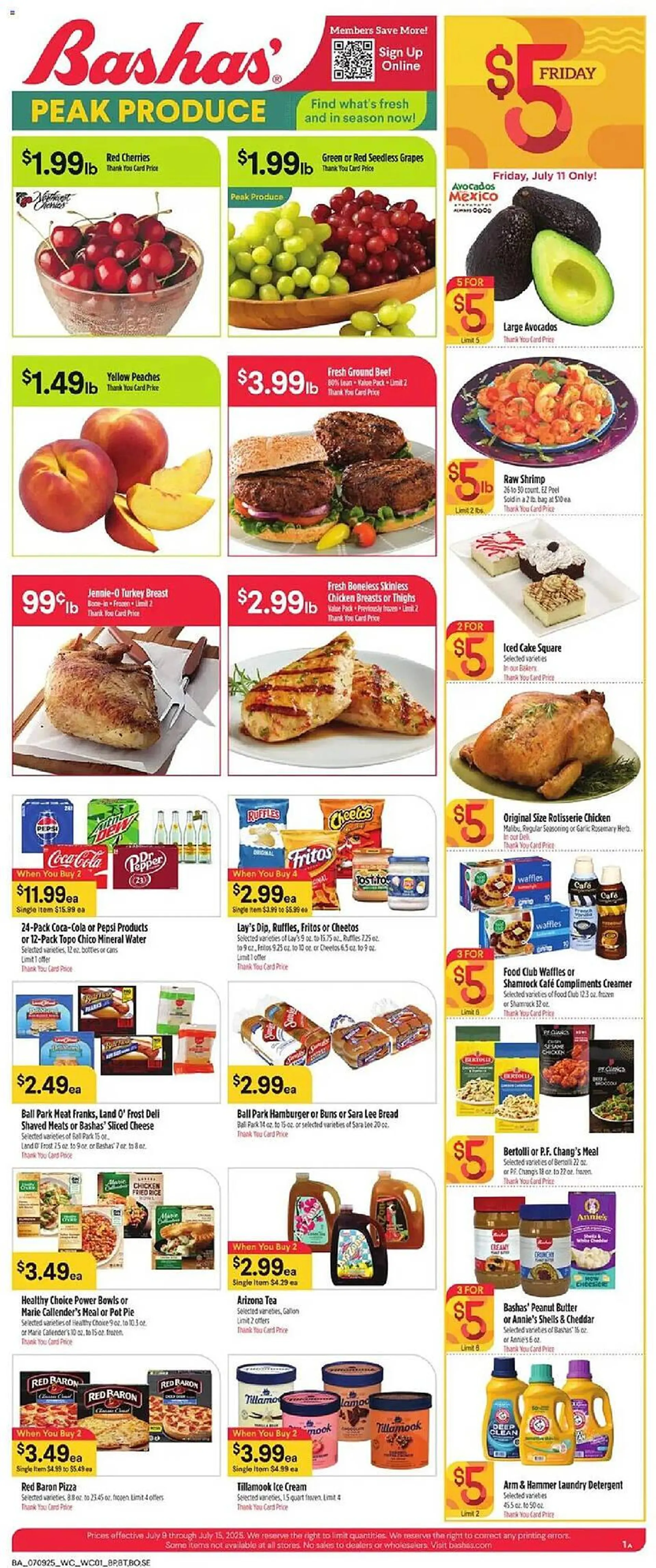 Weekly ad Bashas' Weekly Ad from July 9 to July 15 2025 - Page 1