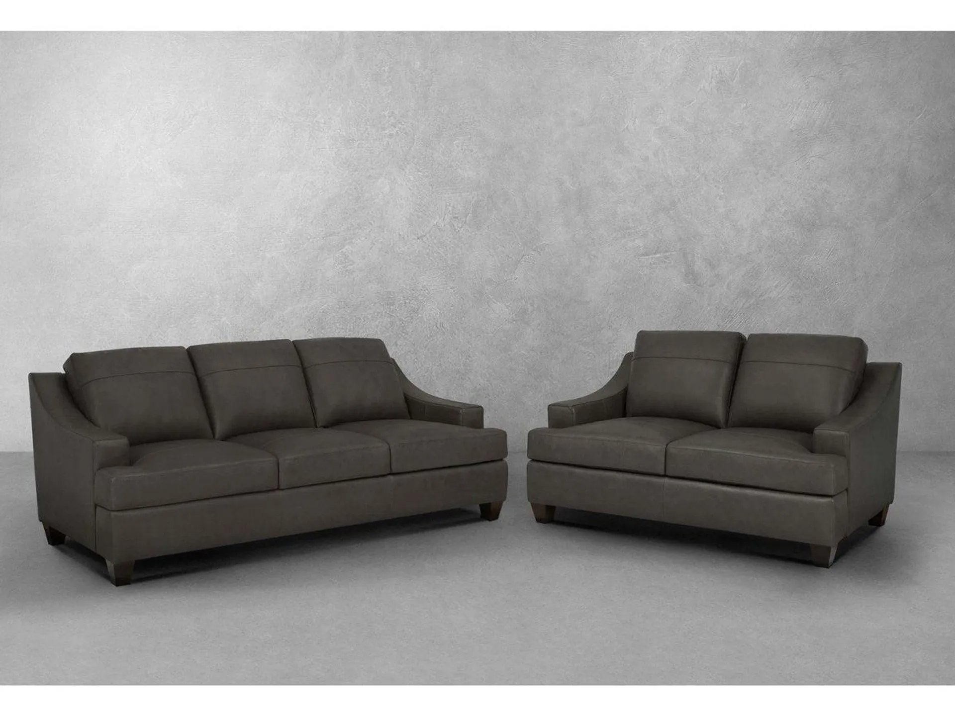 Merona 2-pc Leather Sofa & Loveseat Set